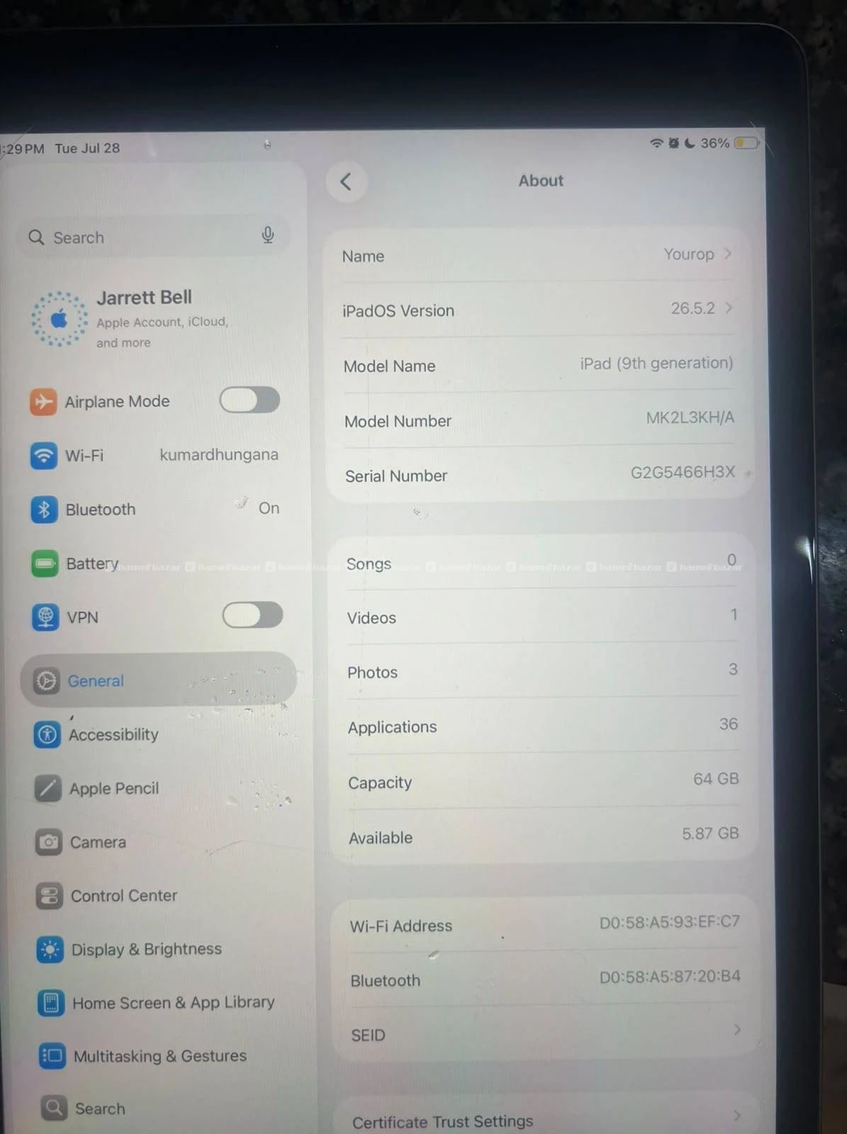 iPad 9th Generation 64gb 2
