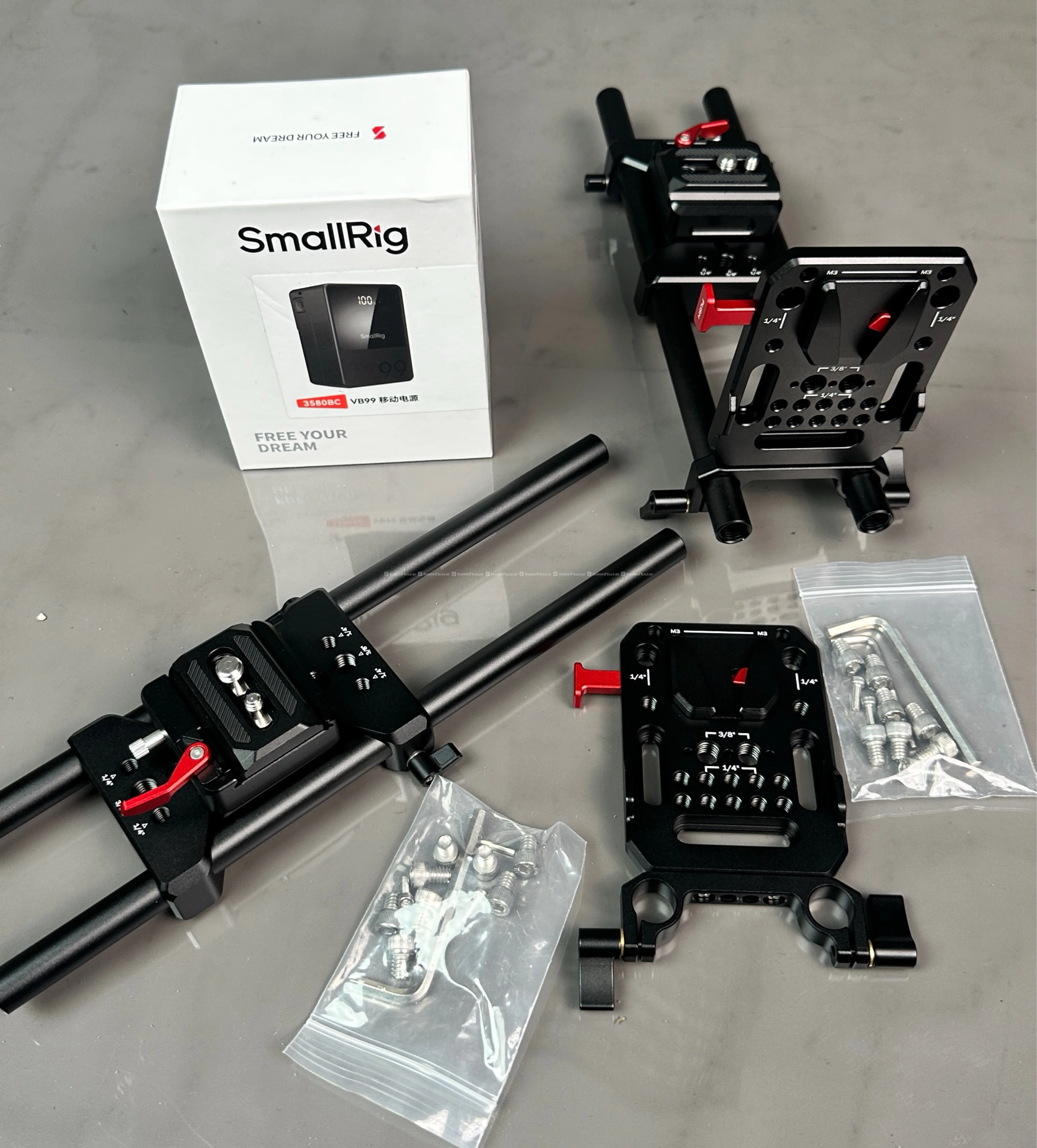 Camera rig and v mount plate 2