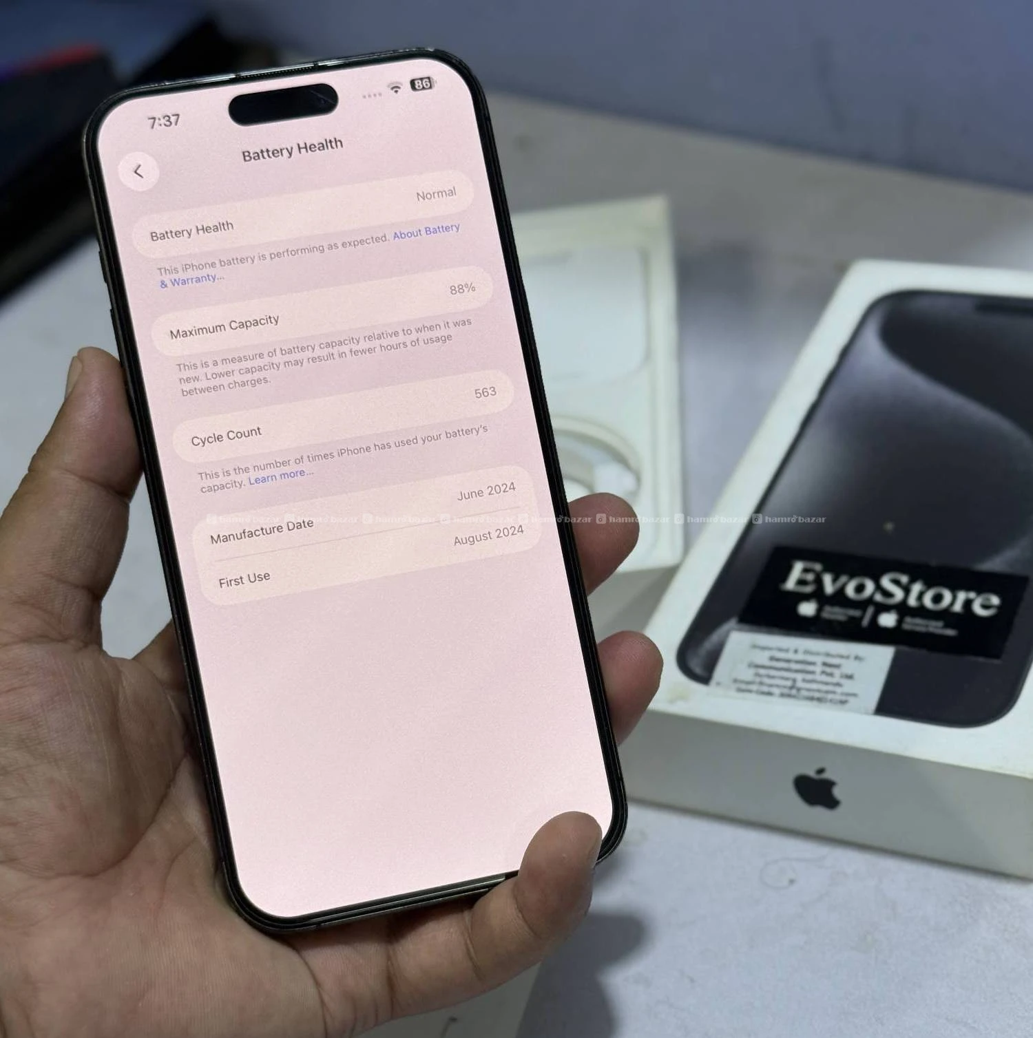 iPhone 15 Pro Max 256Gb 88% BH 4