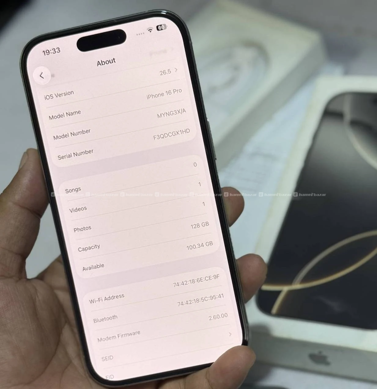 iPhone 16 Pro 128GB with box, vat bil, insurance 3