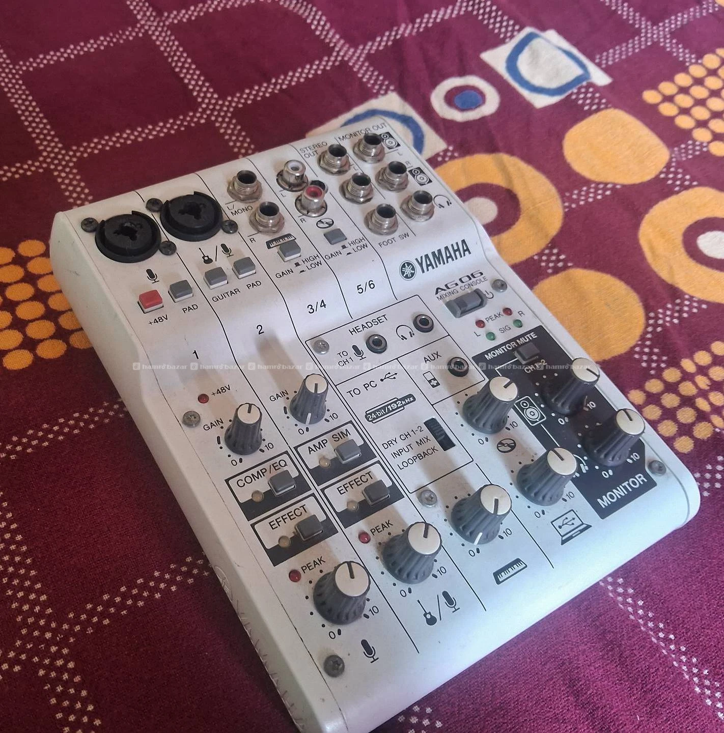 Yamaha AG06 Studio Mixer/ Audio Interface 3