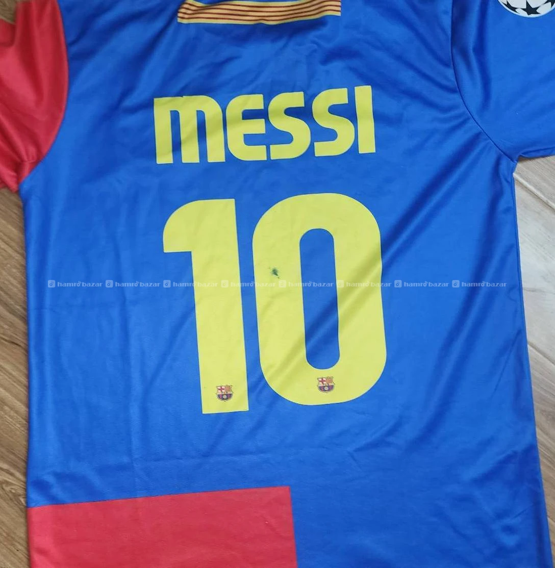 2009 Barcelona UCL Final MESSI 10 printed jersey. 3