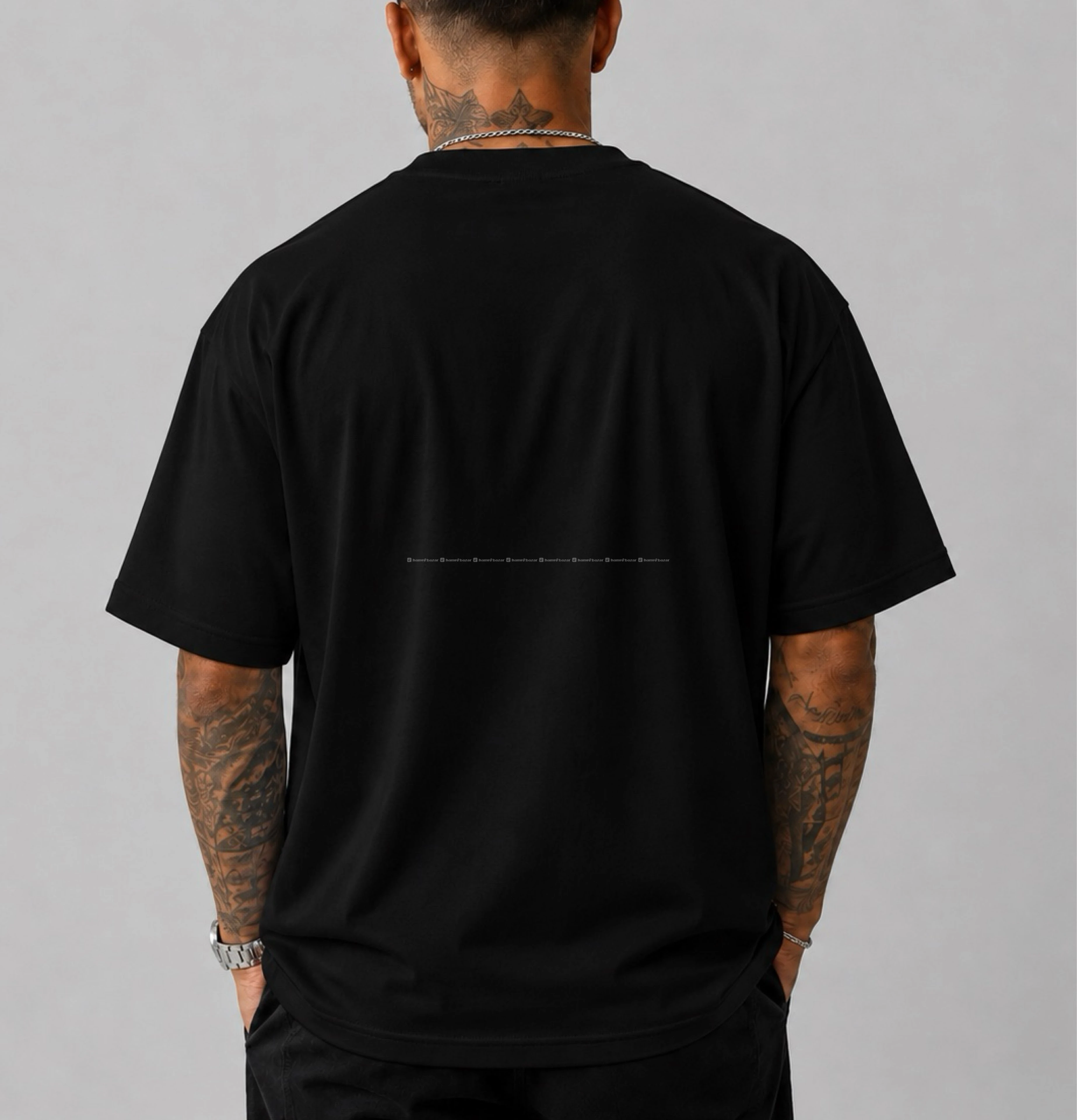 Men’s White Cotton T-Shirt with  Japanese Graphic 4