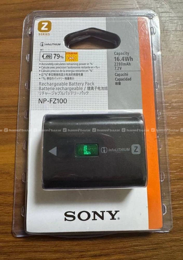 NP-FZ100 Z Series Rechargeable Camera Battery 3