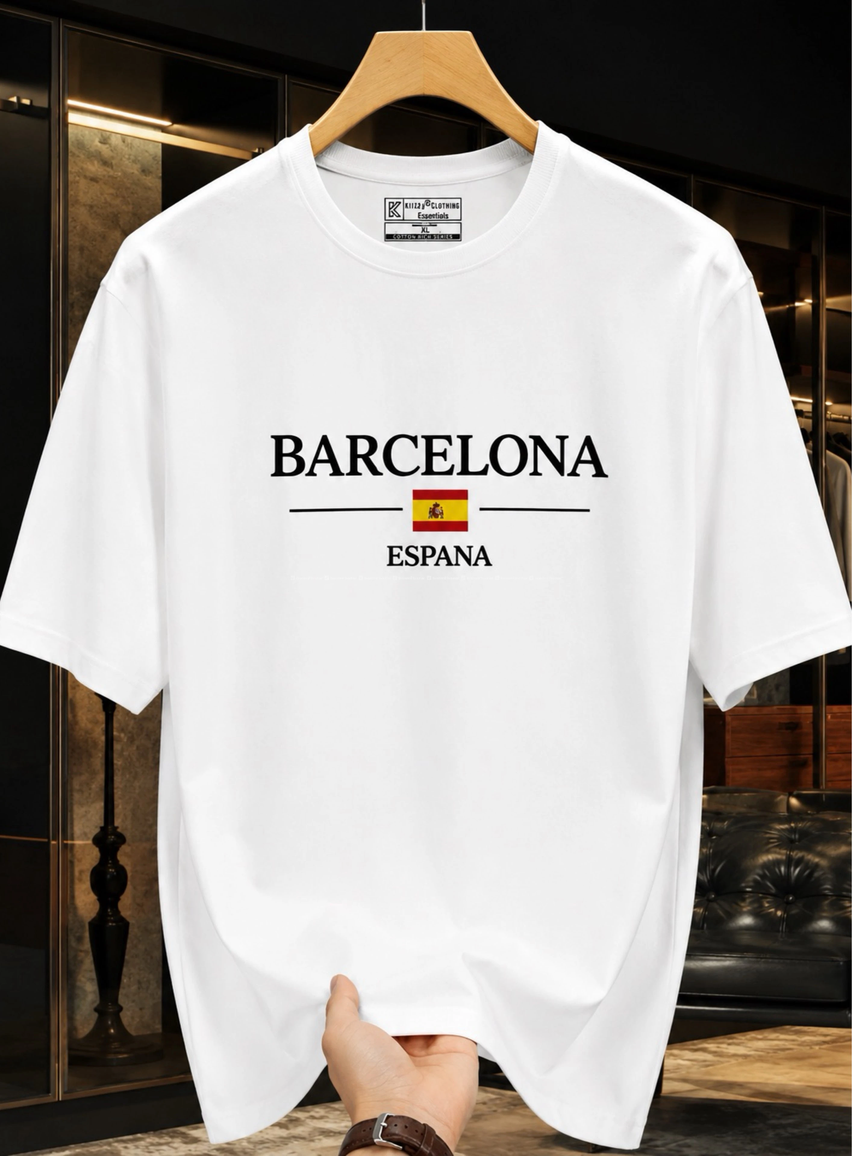 Barcelona Printed T-shirts for Men 100% Cotton 3