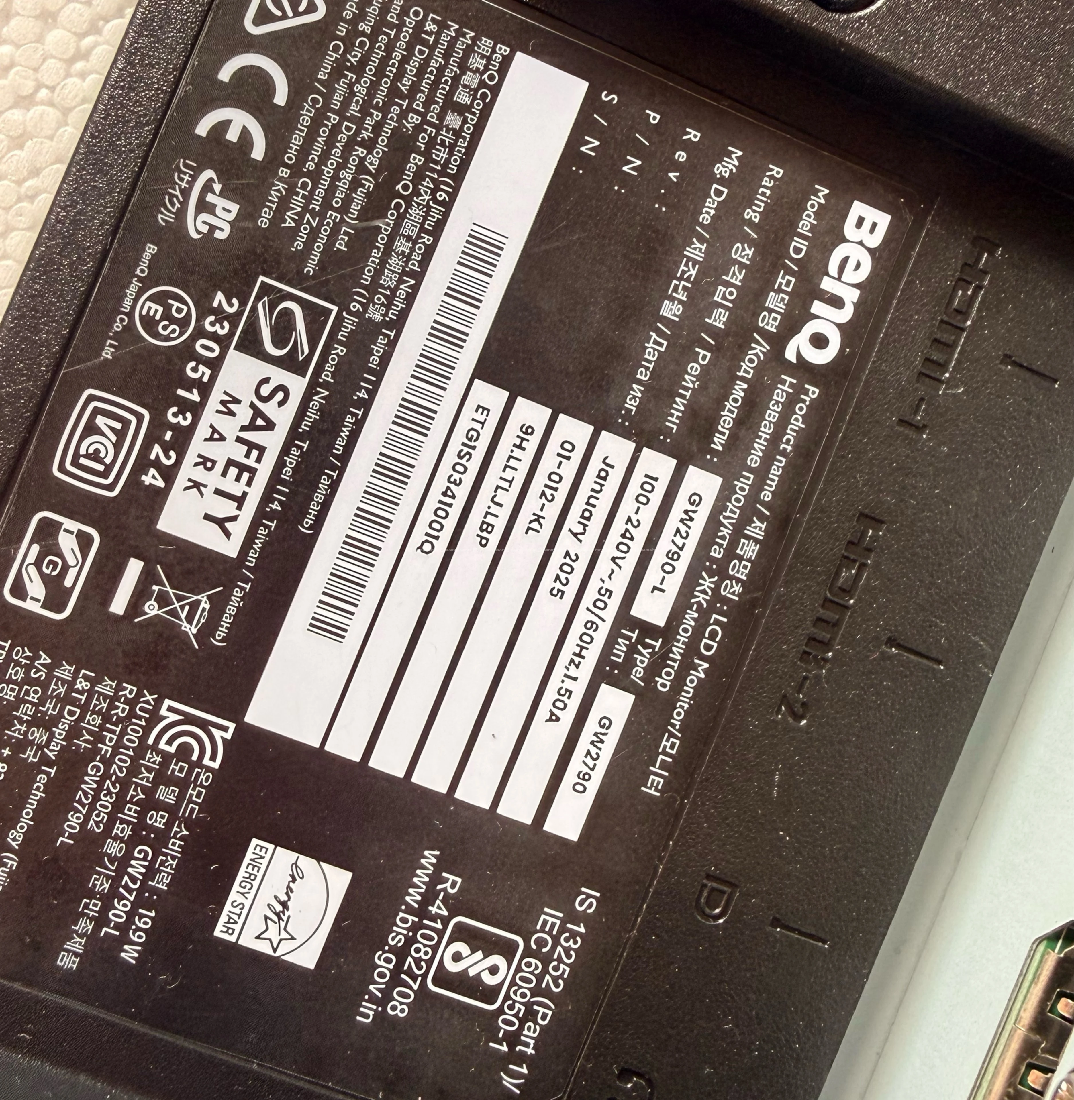 BENQ 27”IPS BEZELLESS IPS FULL HD MONITOR BOX PACK 2