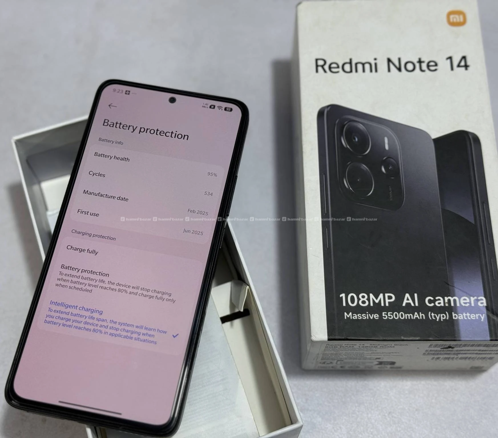Redmi Note 14 4g(6-128) with box & accessories 2
