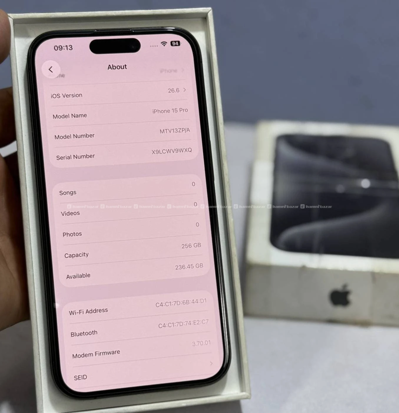 iPhone 15 Pro 256GB with box & accessories 4