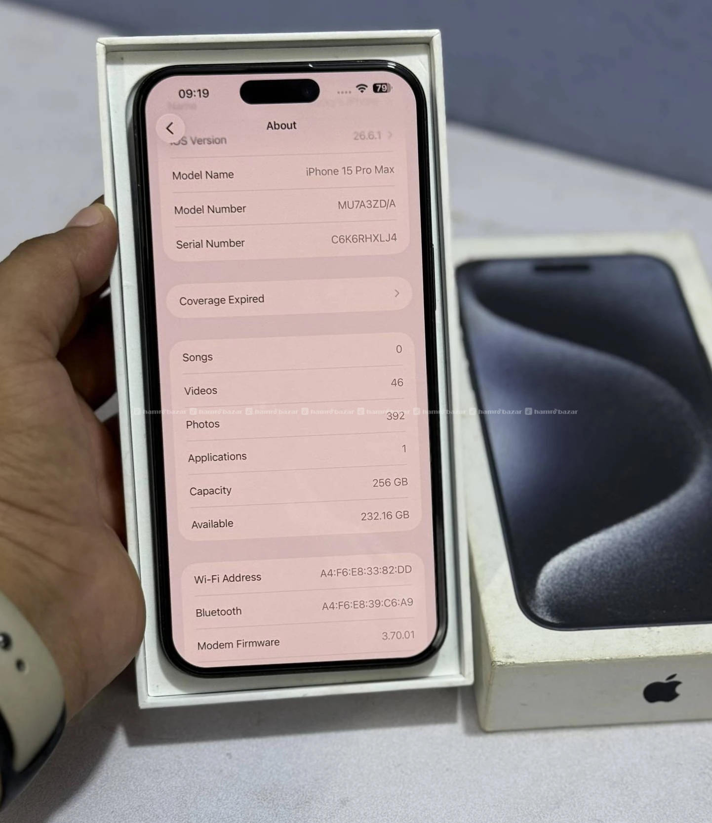 iPhone 15 Pro Max 256GB with box & accessories 4