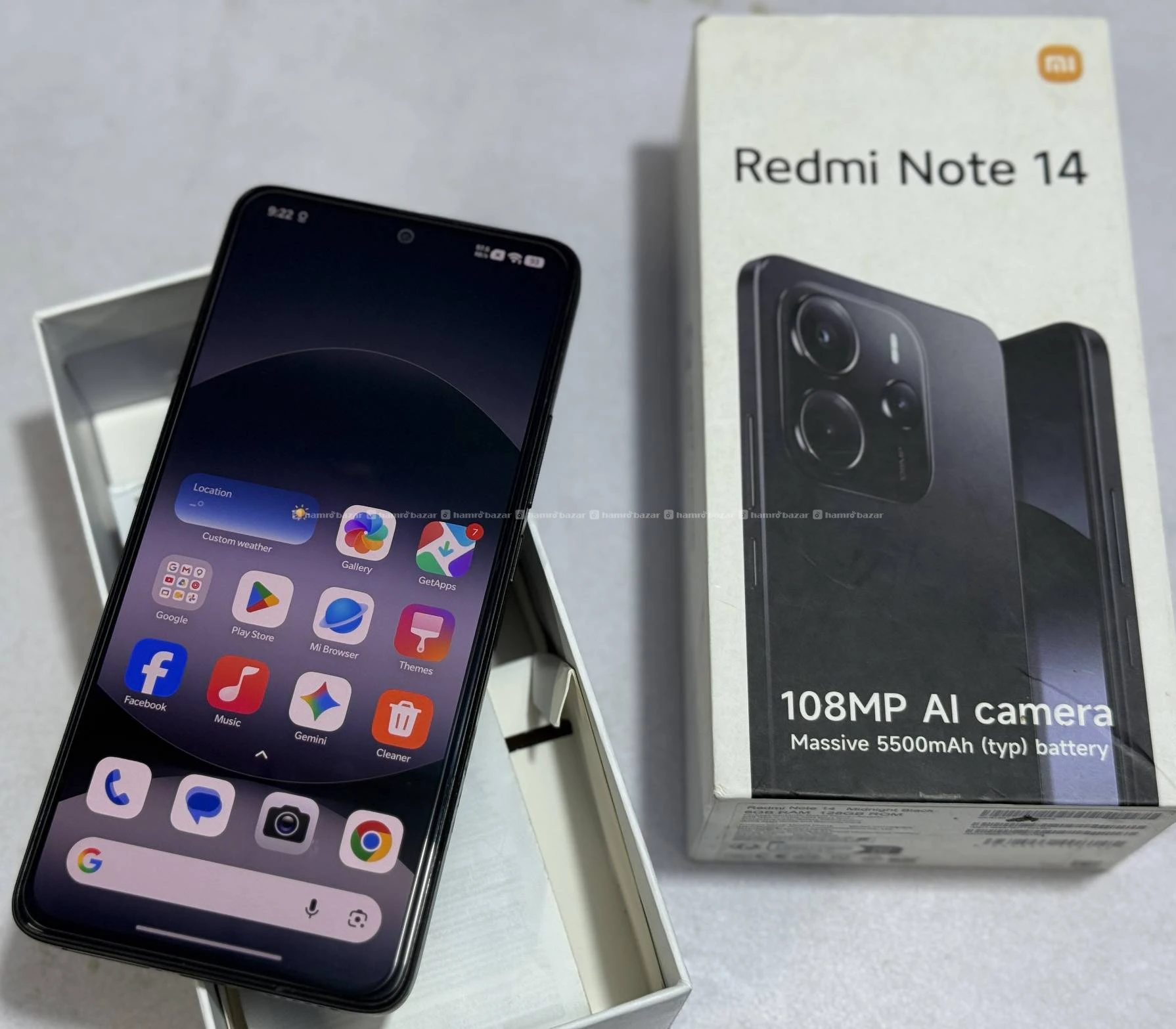 Redmi Note 14 4g(6-128) with box & accessories 4