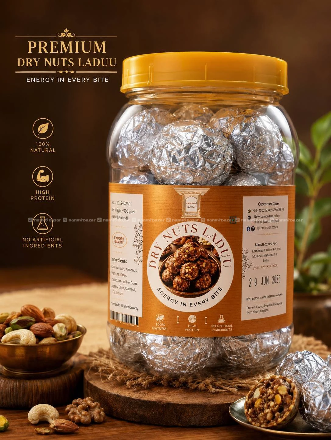 Dry Nuts laddu Energy Bar 3