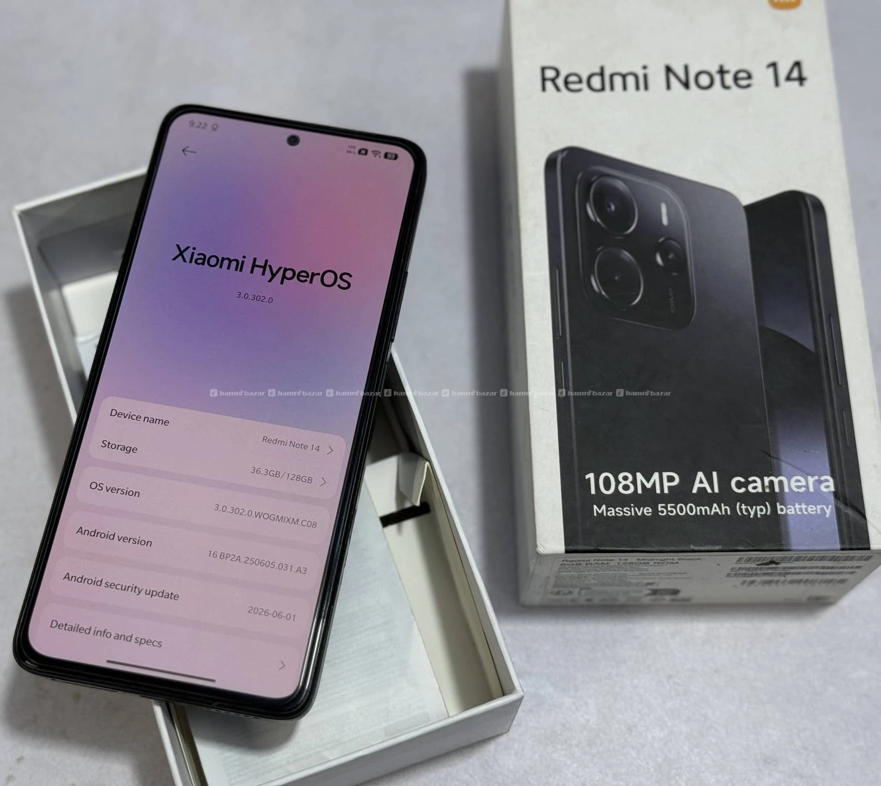 Redmi Note 14 4g(6-128) with box & accessories 3