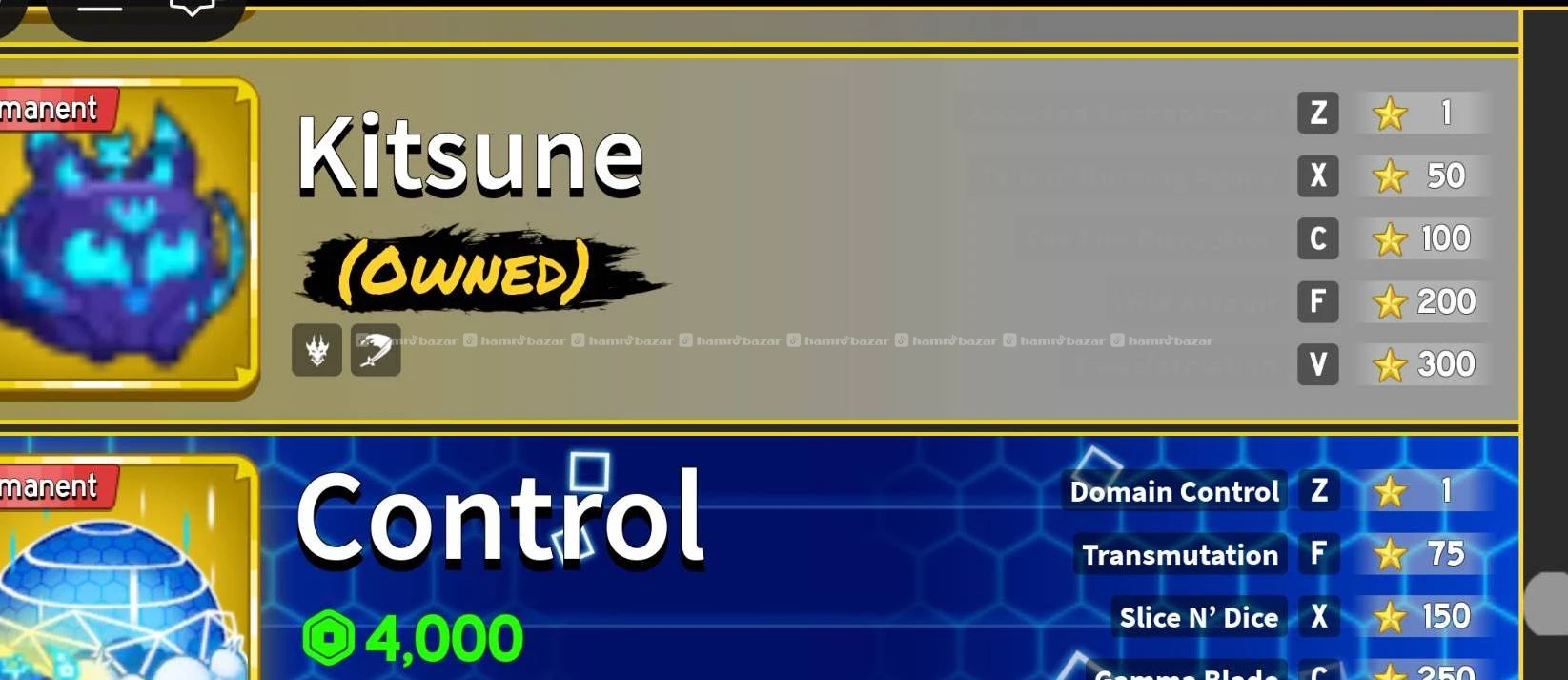 Selling Roblox (blox fruits + blade ball) account 6