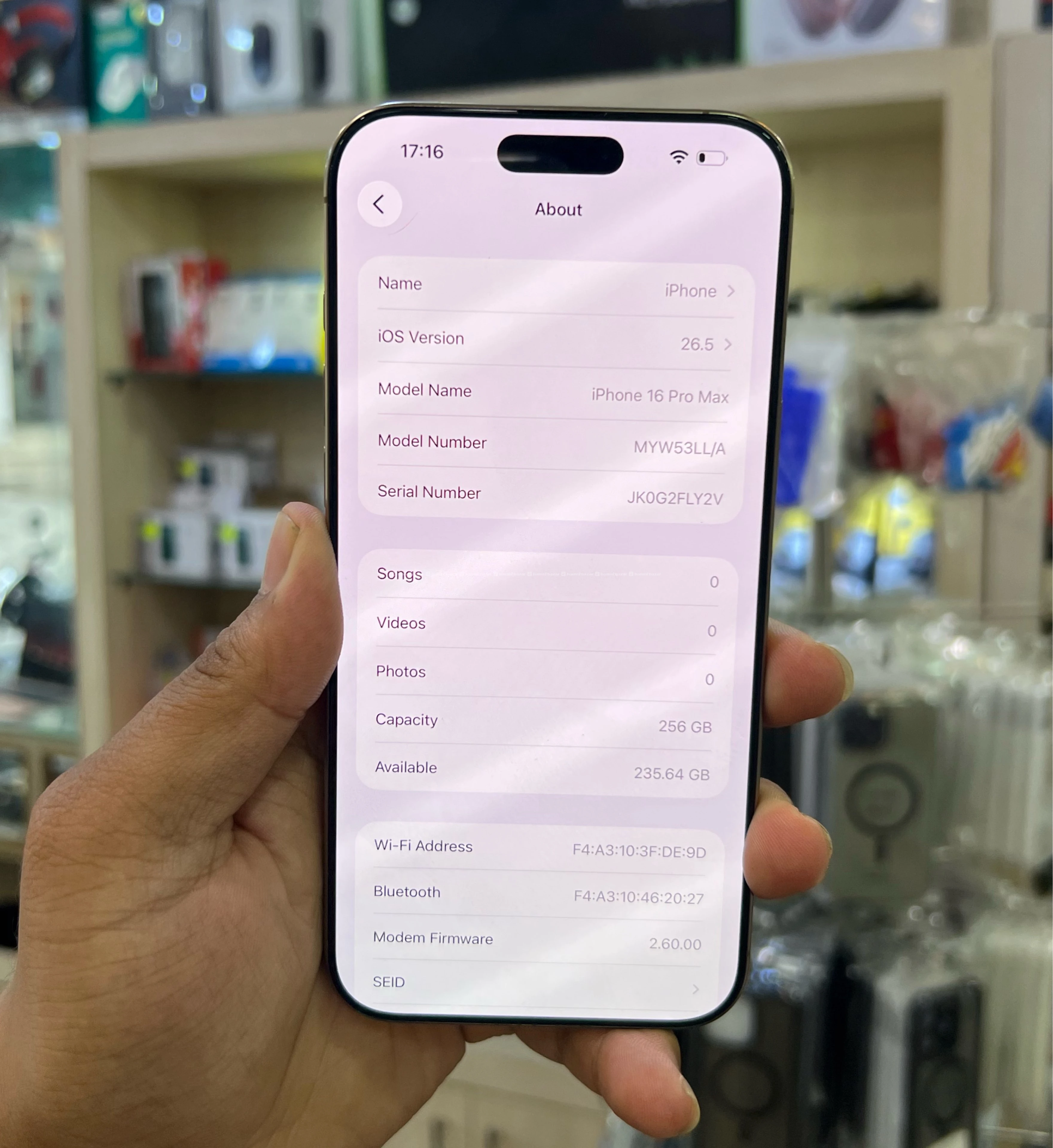 I PHONE 16 PRO MAX 256 GB (BH-94%) 2