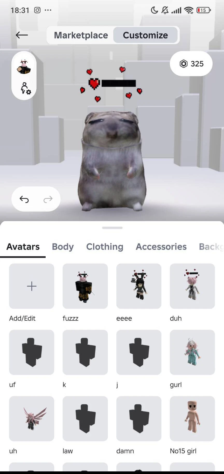 Selling Roblox (blox fruits + blade ball) account 2