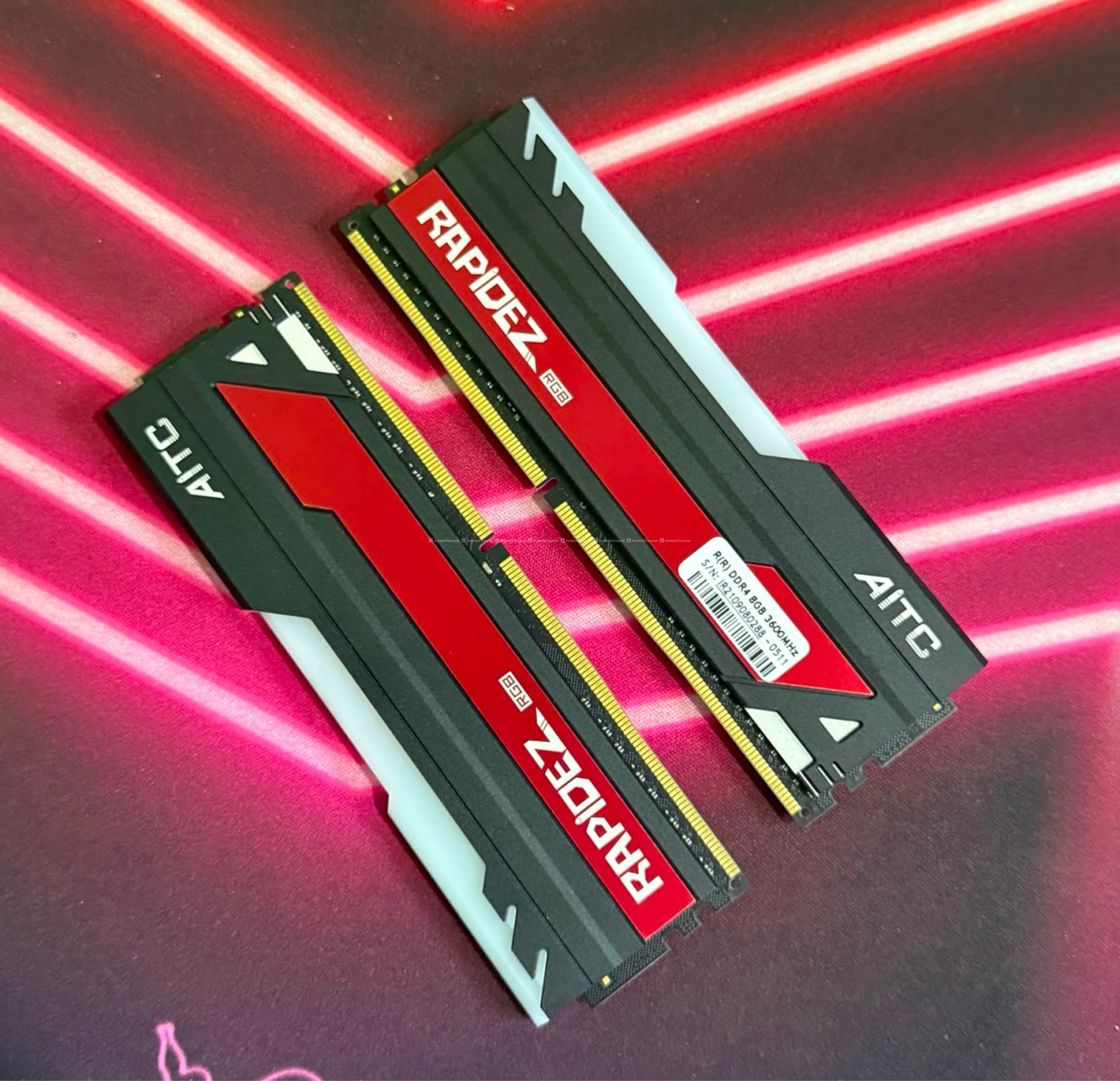 AITC RAPiDEZ RGB DDR4 RAM – 16GB (8GB × 2) 3600MHz 2