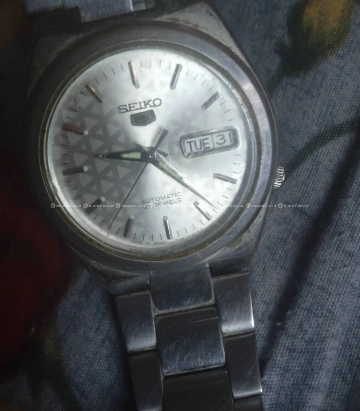 Seiko 5 vintage automatic movement japan watch 3
