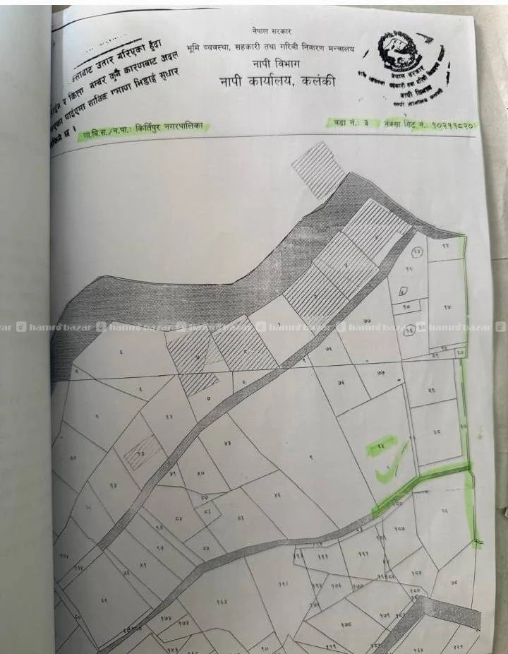 8 ana land is fr sale urgent at khasibazar kalanki 4
