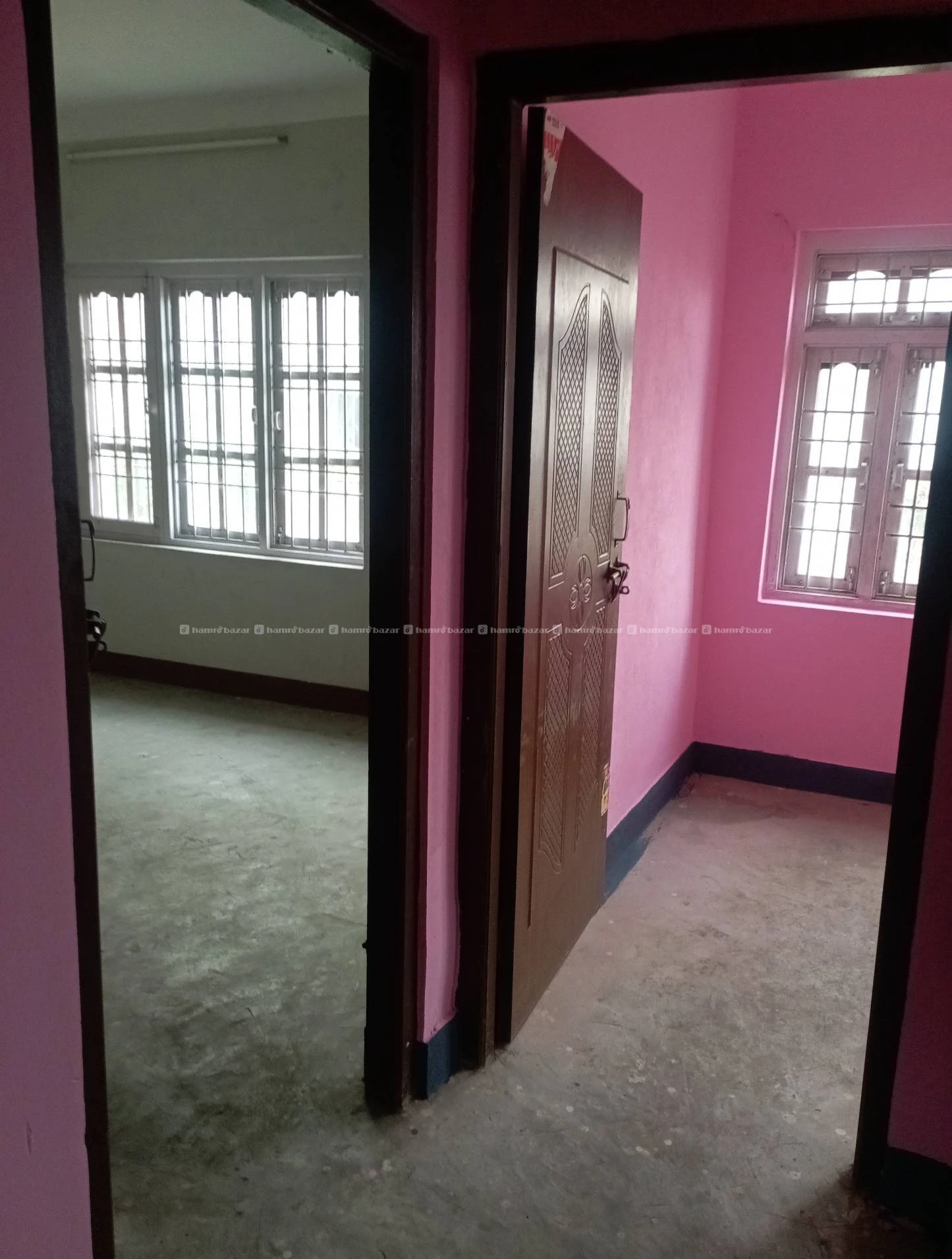 Flat ground floor 4 rooms with attached bathroom. 3