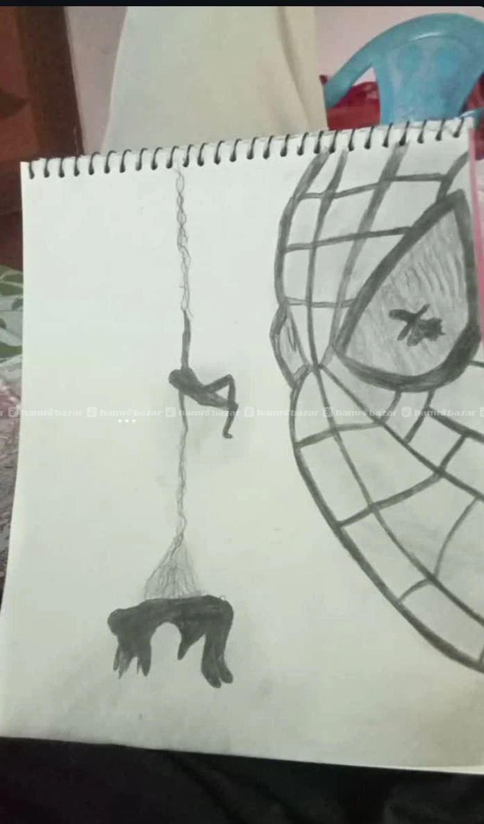 Spiderman drawing for only rs.200