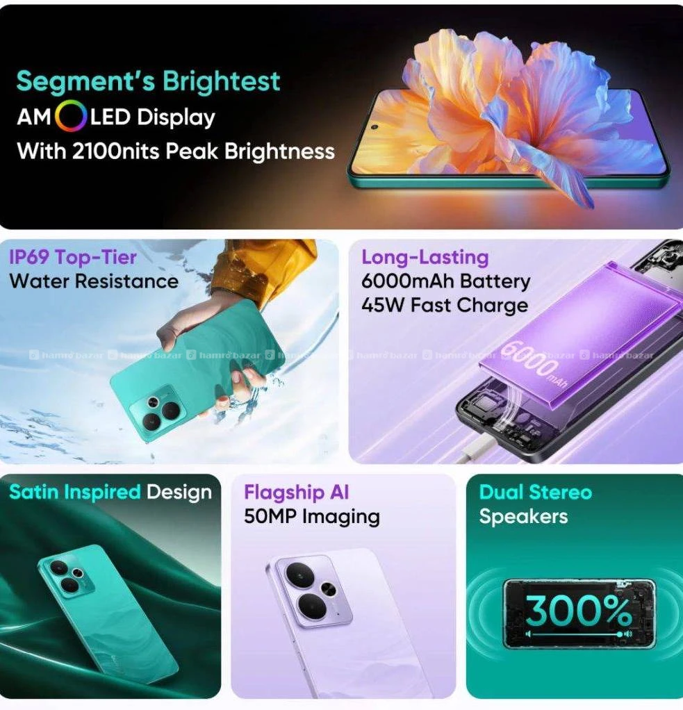 REALME 14T 5G with original charger 2