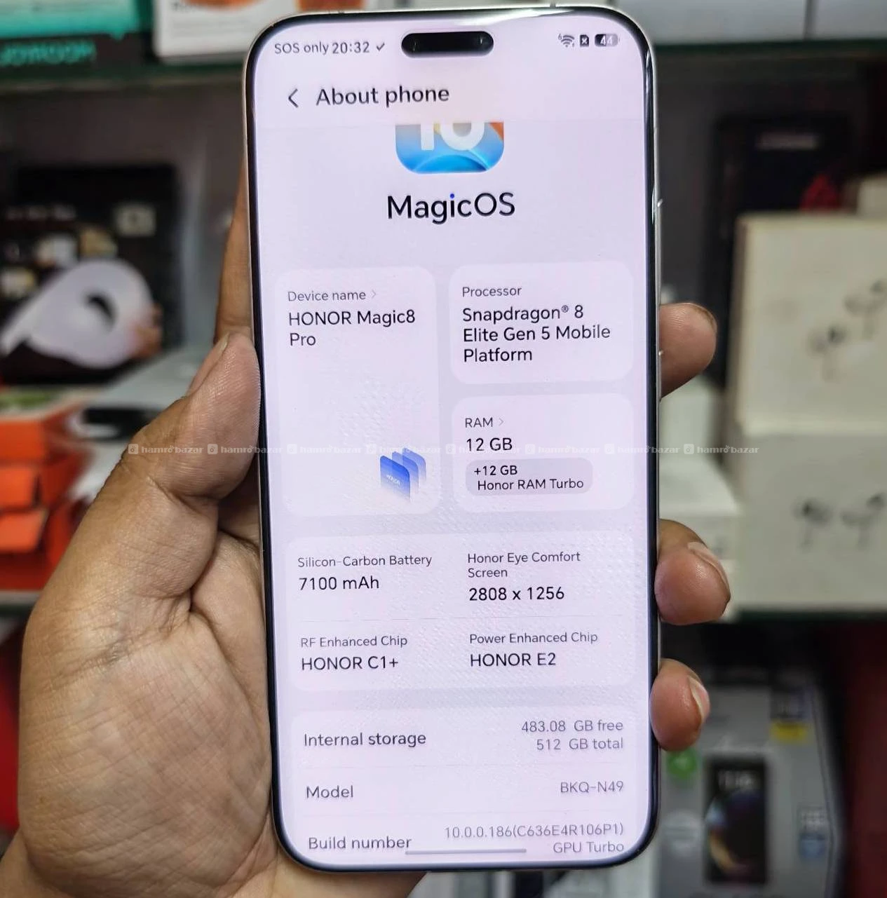Honor Magic 8 pro 512GB with IMEI matching box 2