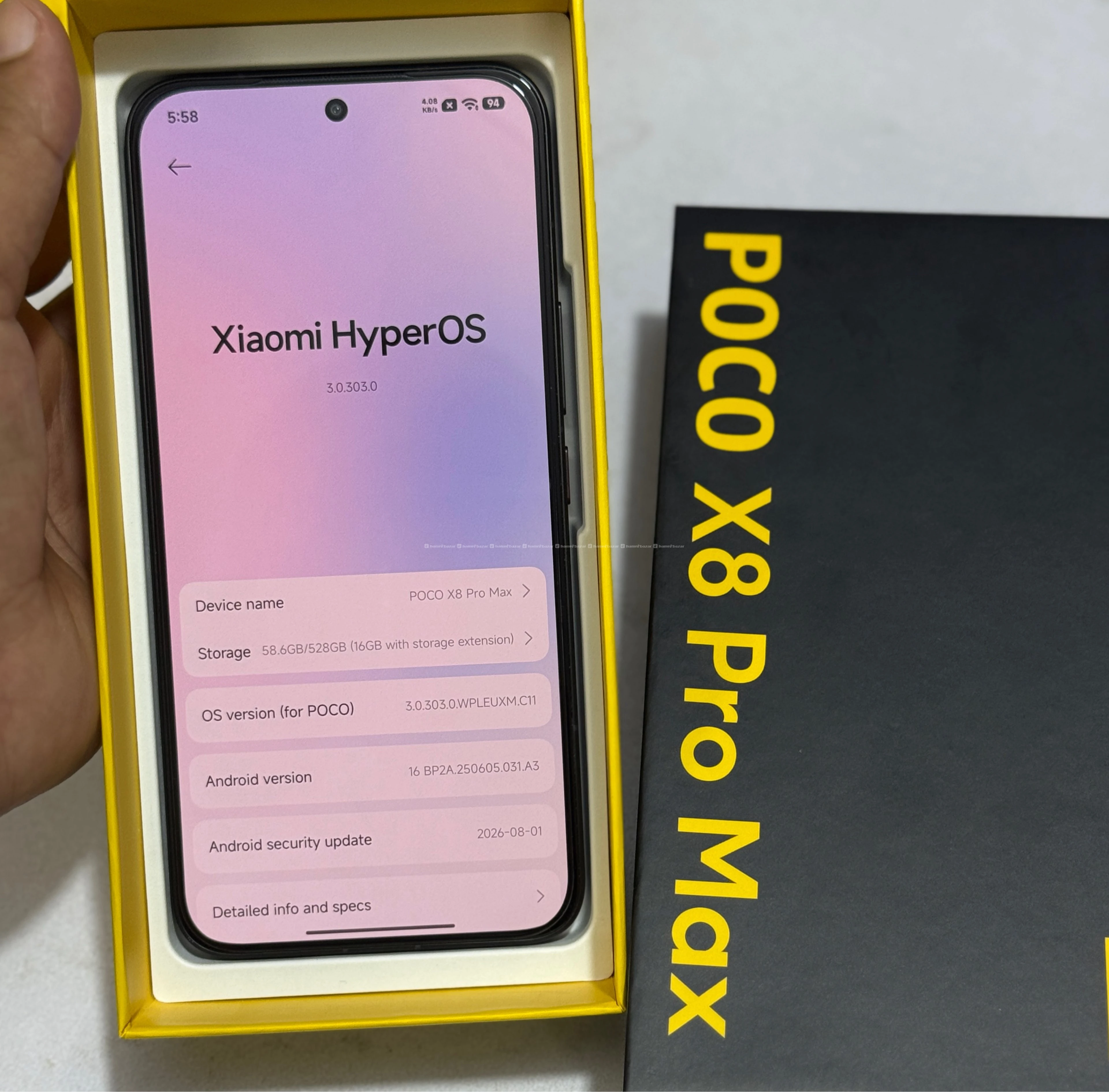 Poco X8 Pro Max (12-512) with box and accessories 3