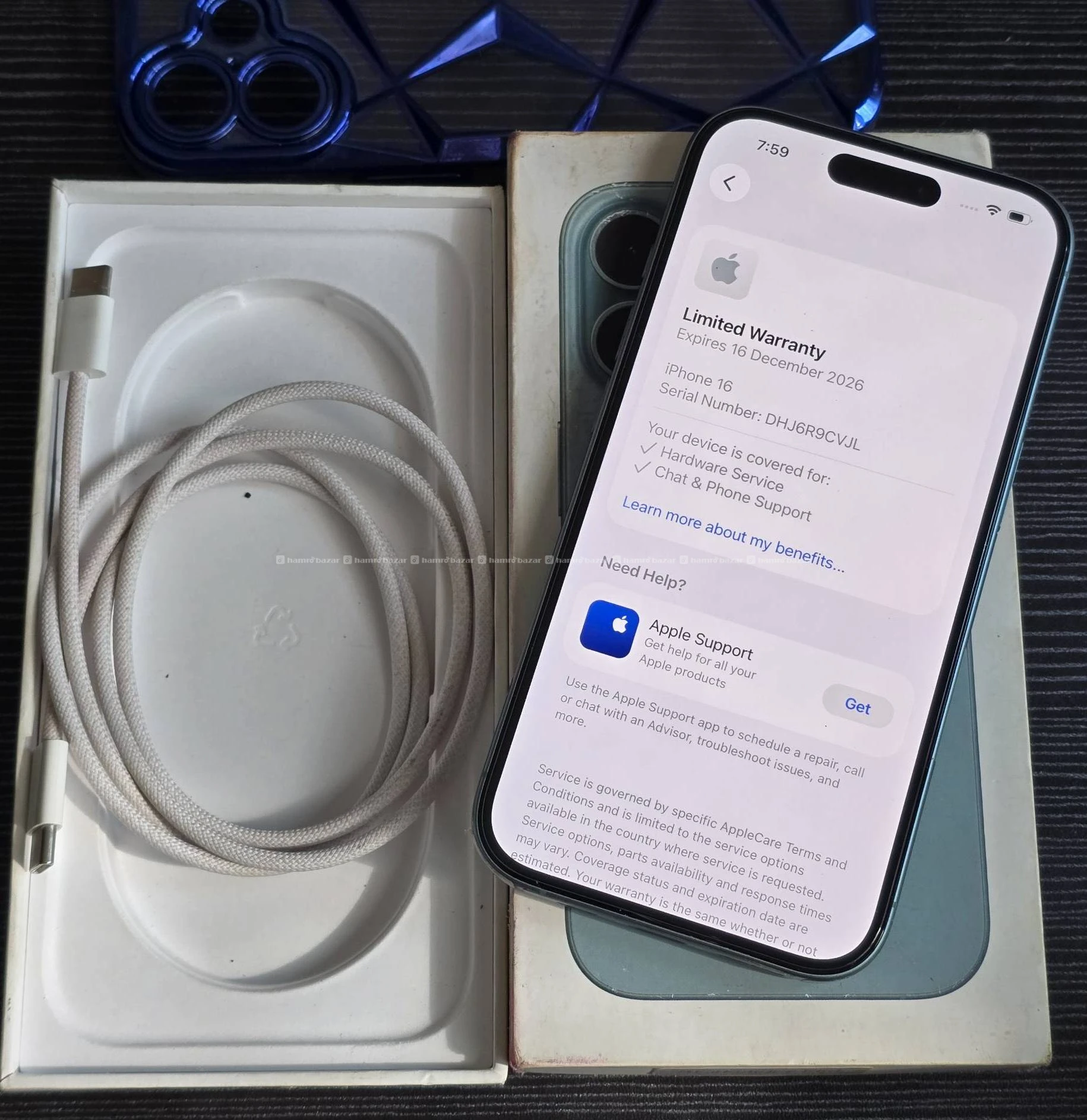 iPhone 16 128gb with box & all, 99% battery 7