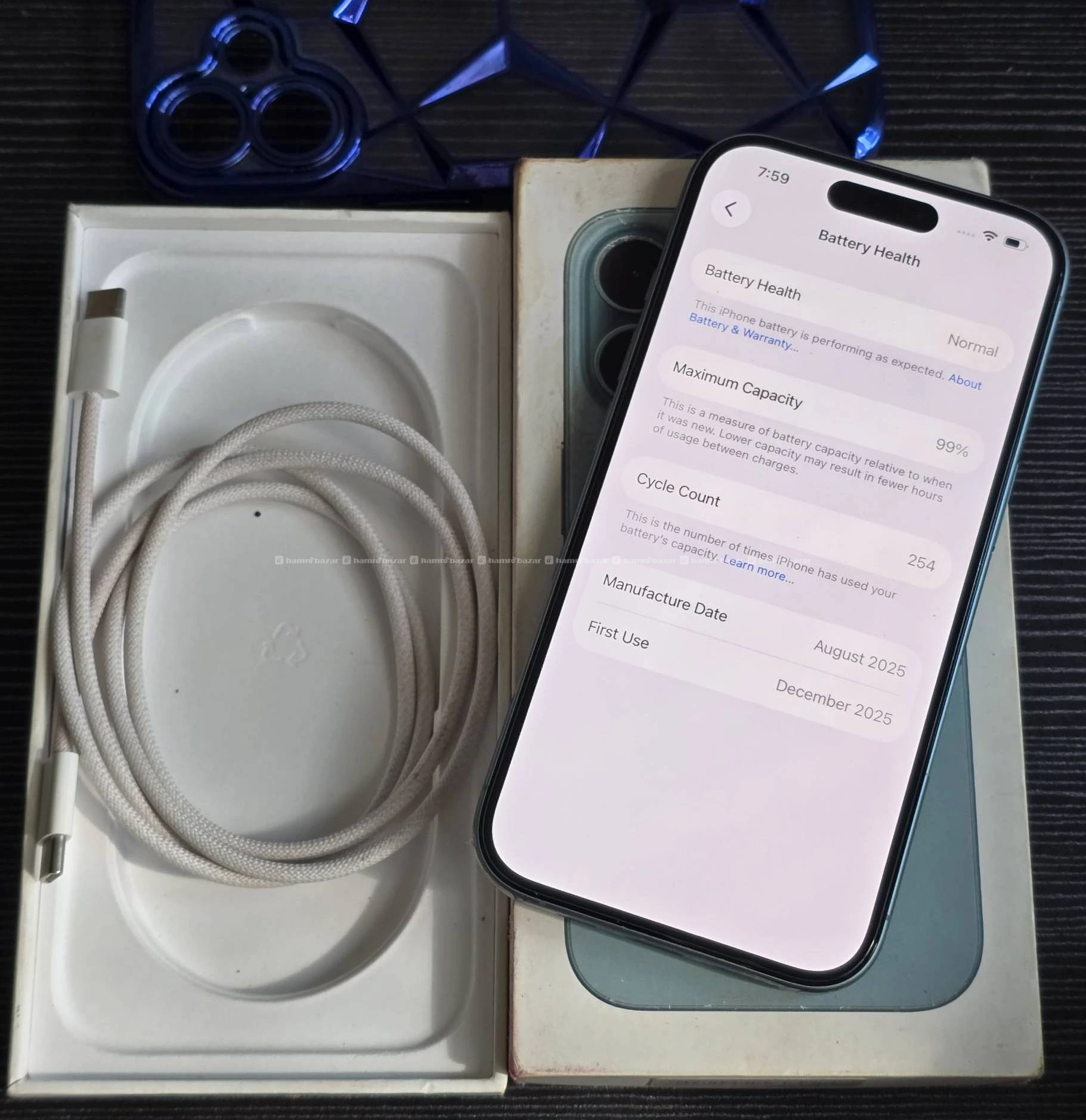 iPhone 16 128gb with box & all, 99% battery 5