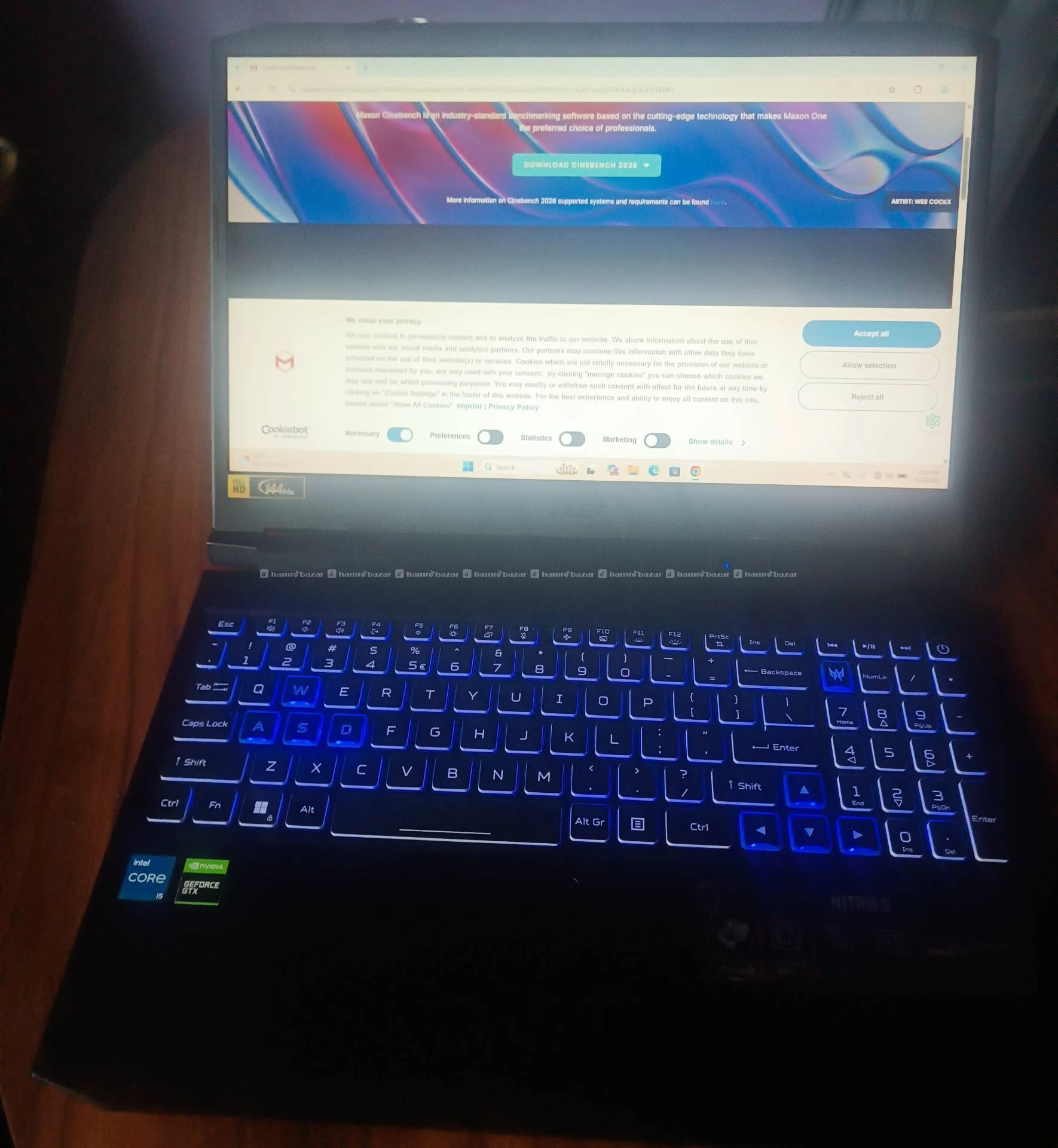Nitro 5 I5 11th 16GB/512Gb Gtx 1650 4GB 144Hz RGB 2