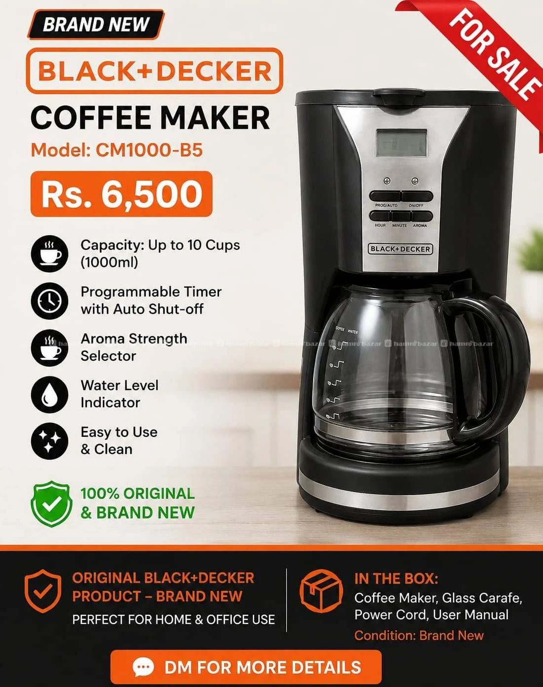 Black+Decker Coffee Maker | 12 Cup | Brand New 2