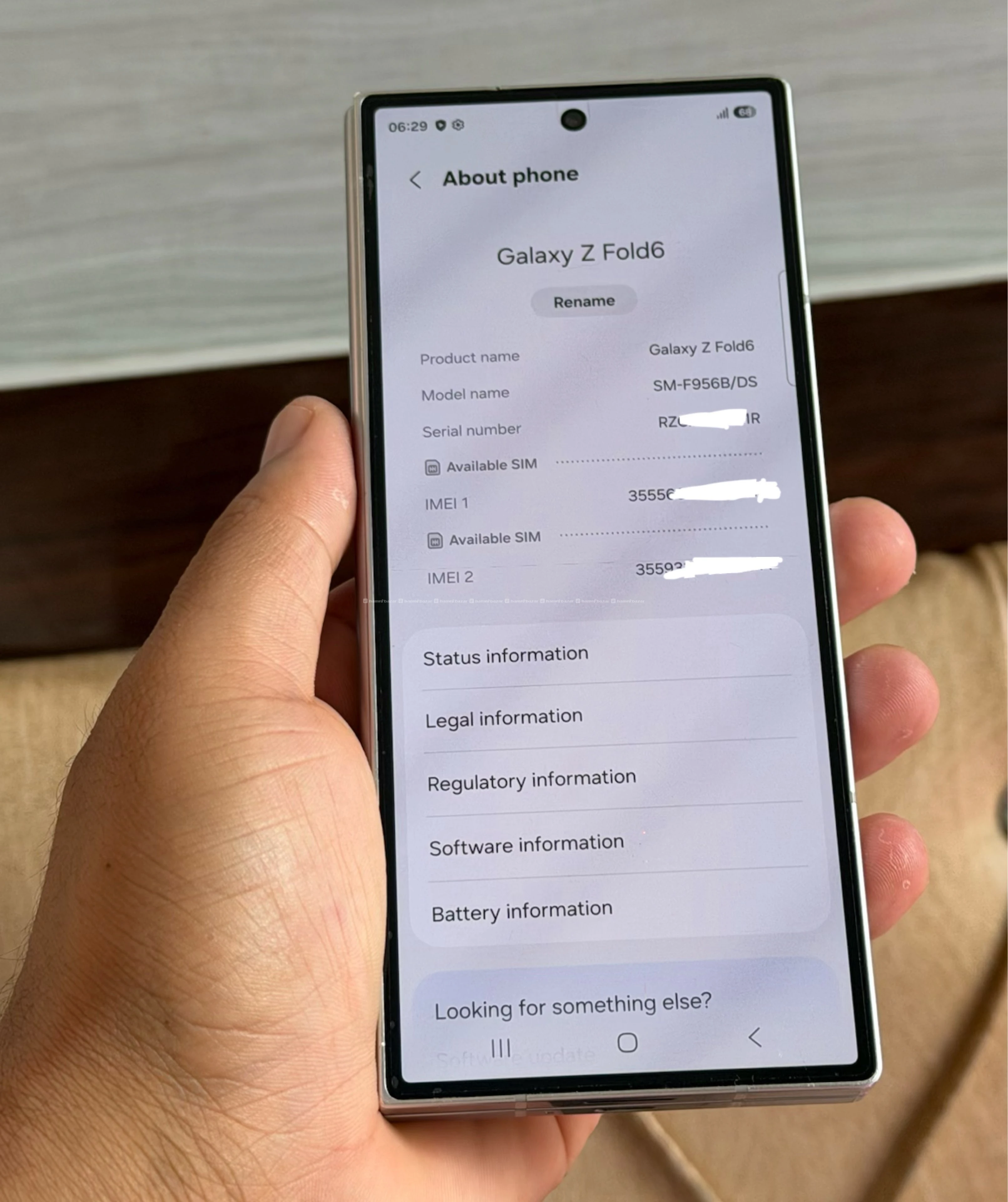 Samaung Zfold 6 ( 12-256gb )
Available for sell 3