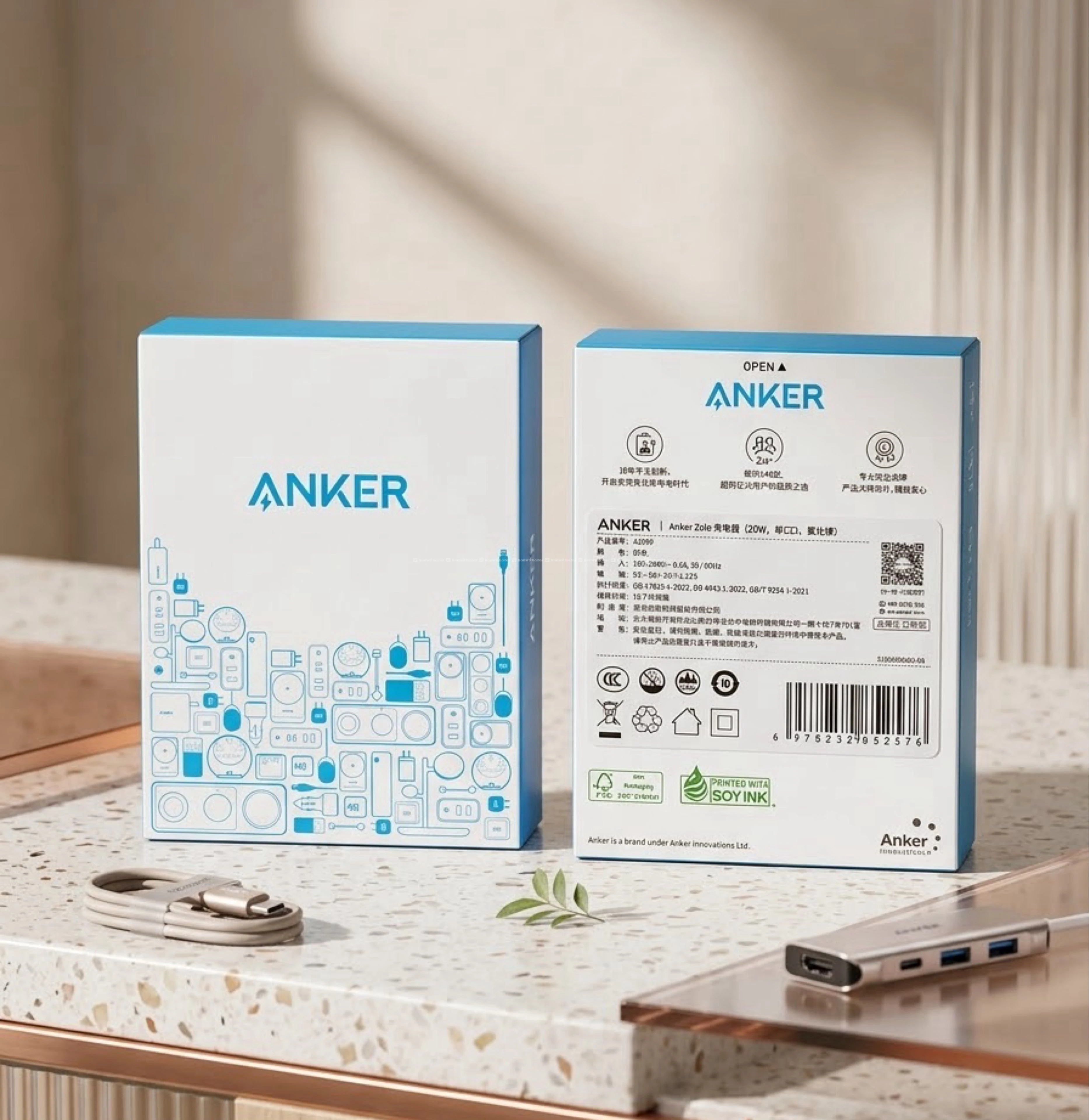 Anker Zolo ( Nano ) Charger 30W & 20W 100% genuine 7