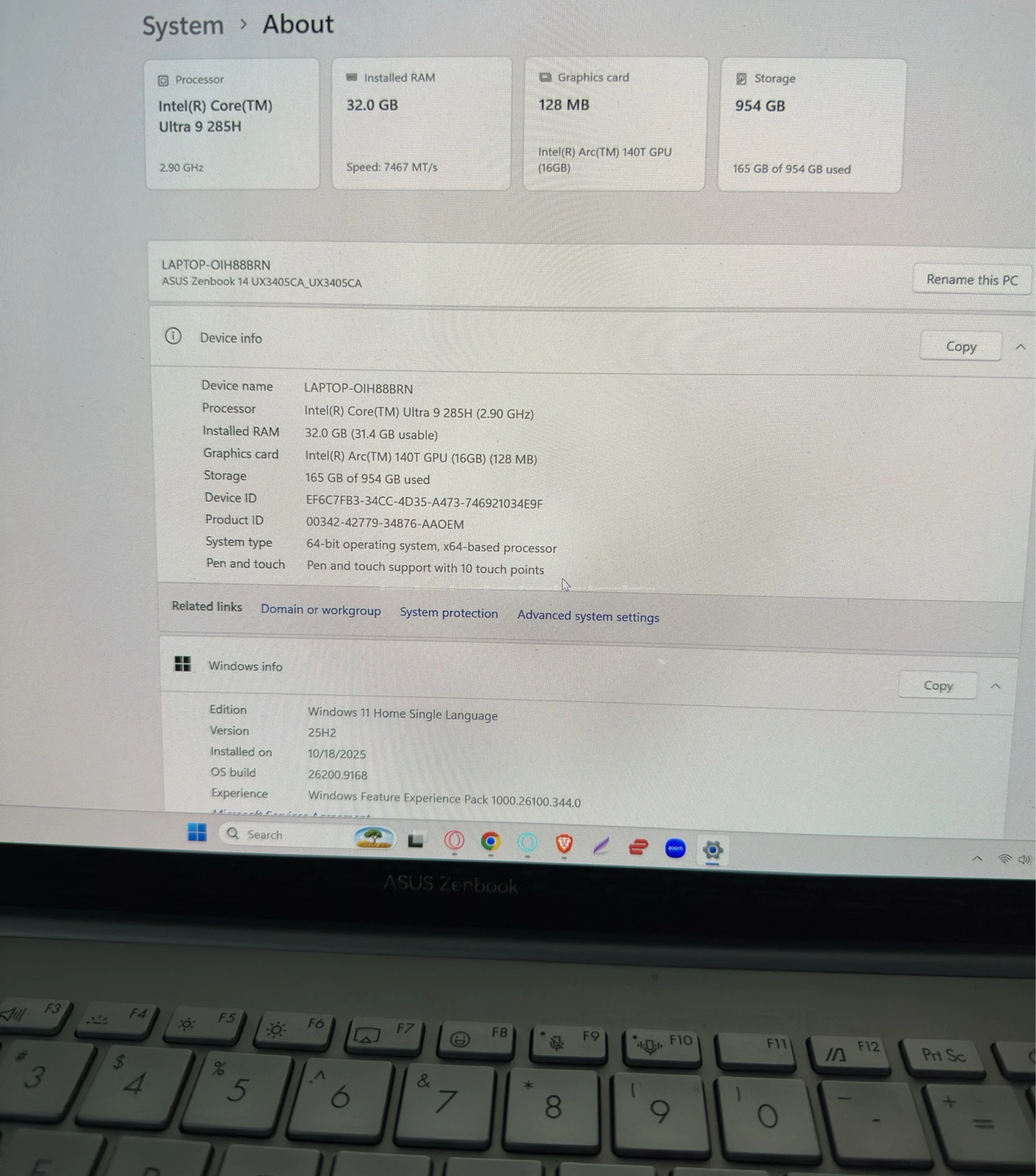 ASUS Zenbook 14 OLED – Intel Core Ultra 9 for sale 4