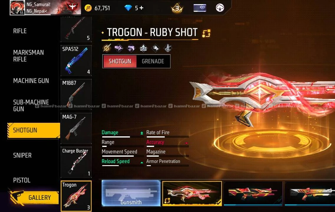 Free fire Indonesian server I'd sell 3