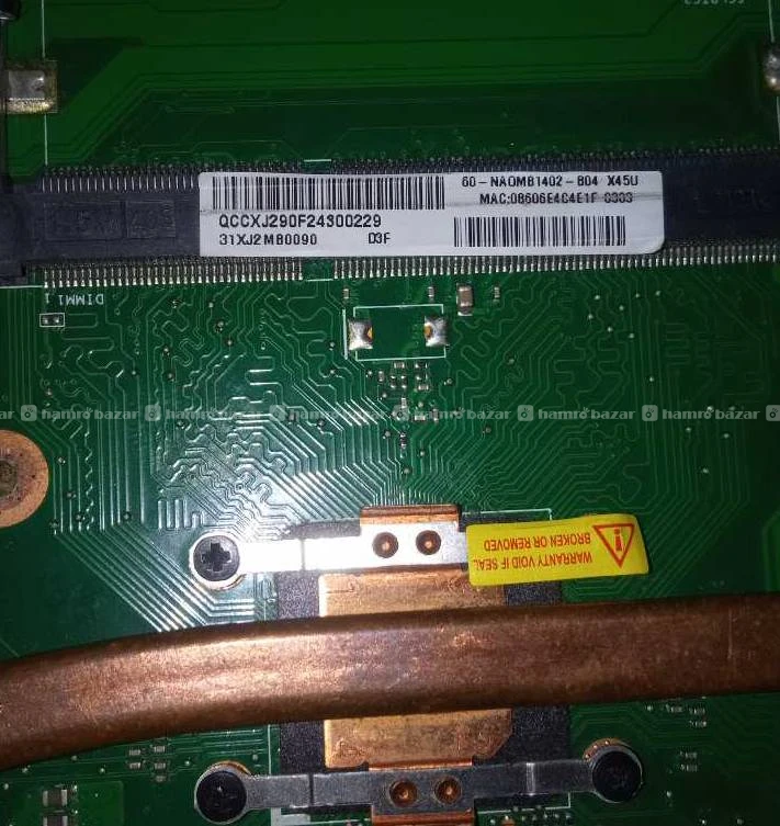 Mother board with a processer with working ports 2