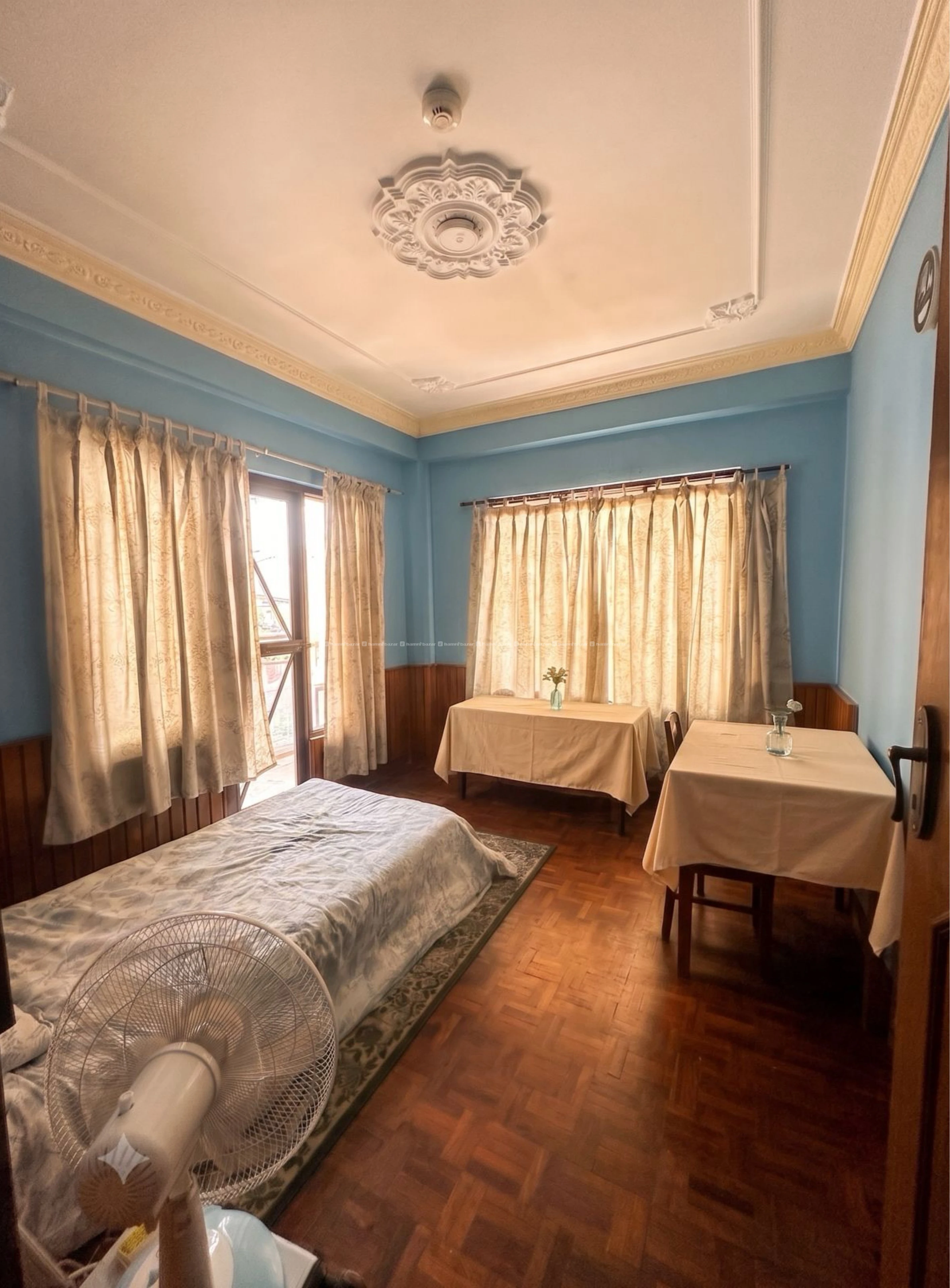 PG Single Room + Balcony, Kitchen/Bath/WM-16K