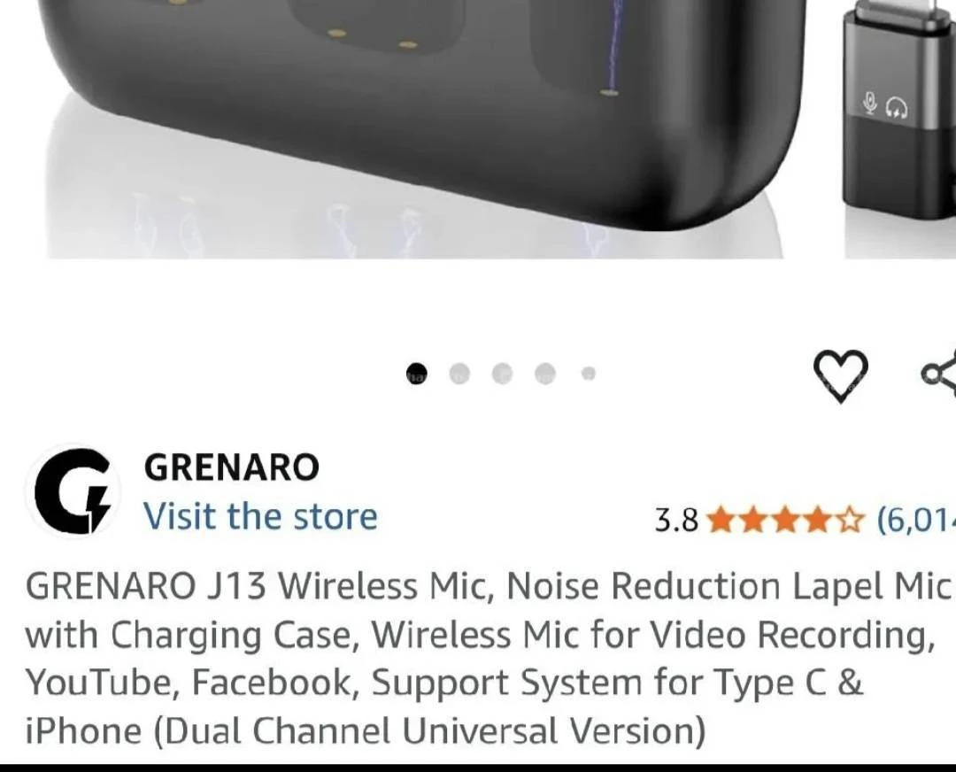Grenaro J13 Wirelss Microphone for  Vlogging 3