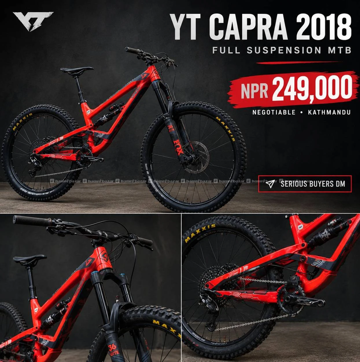 YT CAPRA 2018- Fully serviced and clean
