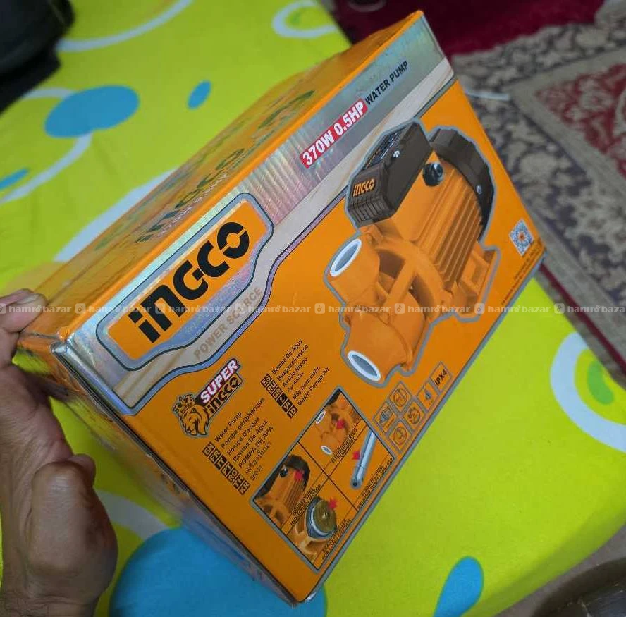 Ingco 0.5 hp 370 watt water pump 2