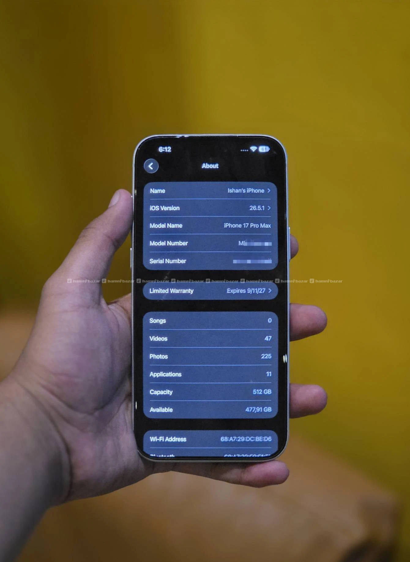 512gb Iphone 17 pro max 100%BH 0 cycle count!!! 5