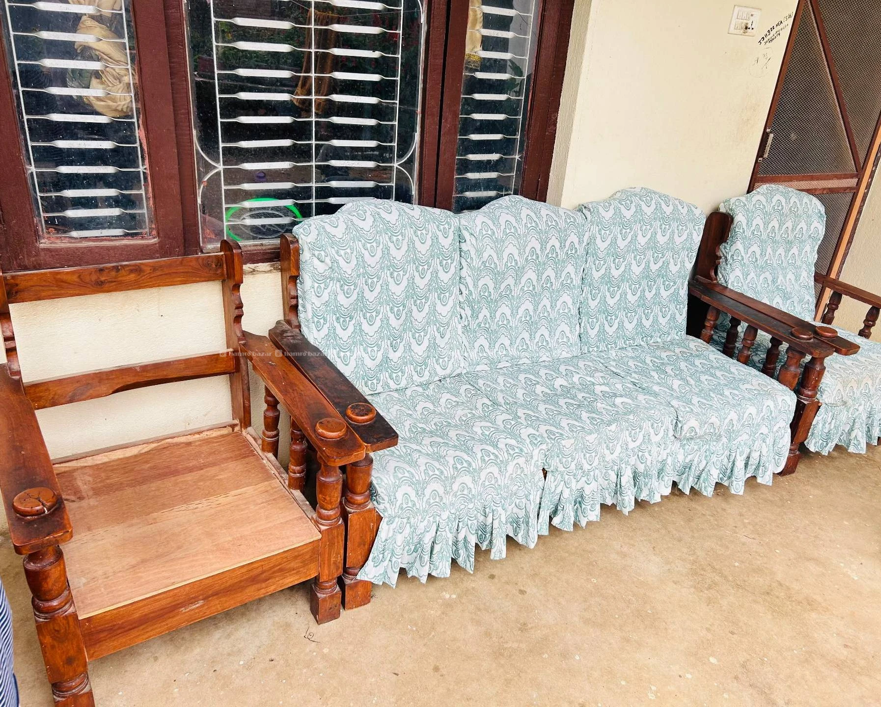 Premium wooden sofa for sale at only Rs 5000 2