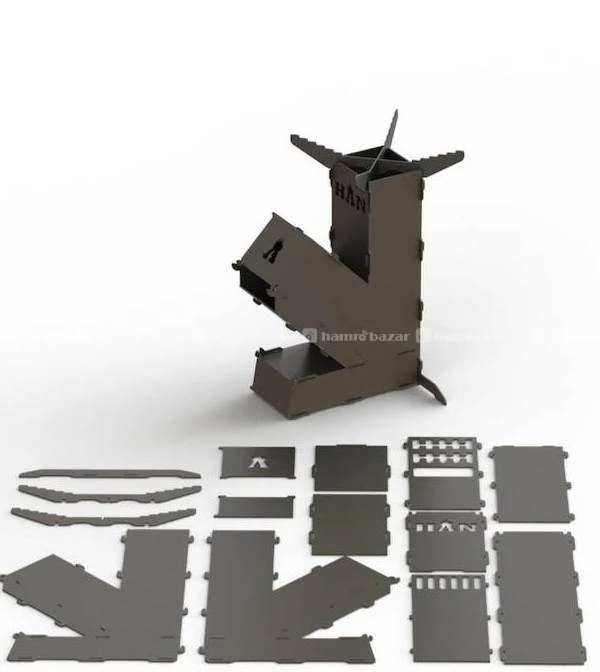 Collapsible Rocket Stove with Turbo Fan 5
