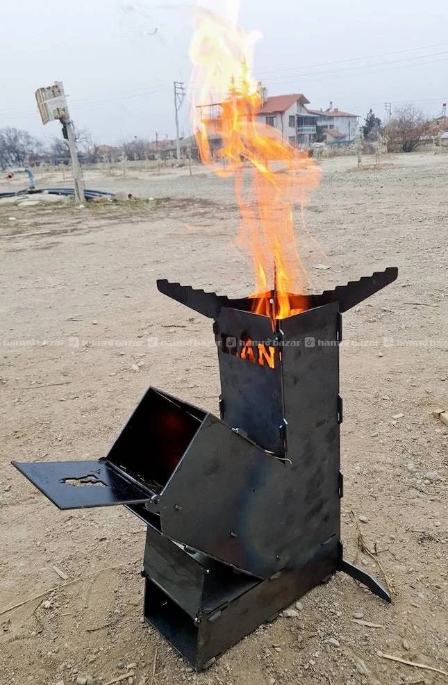 Collapsible Rocket Stove with Turbo Fan 4