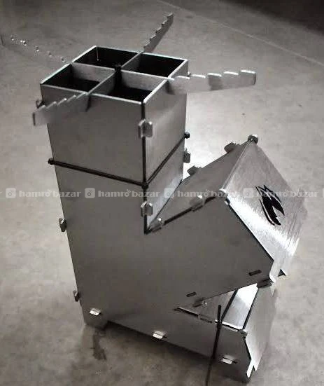 Collapsible Rocket Stove with Turbo Fan 3