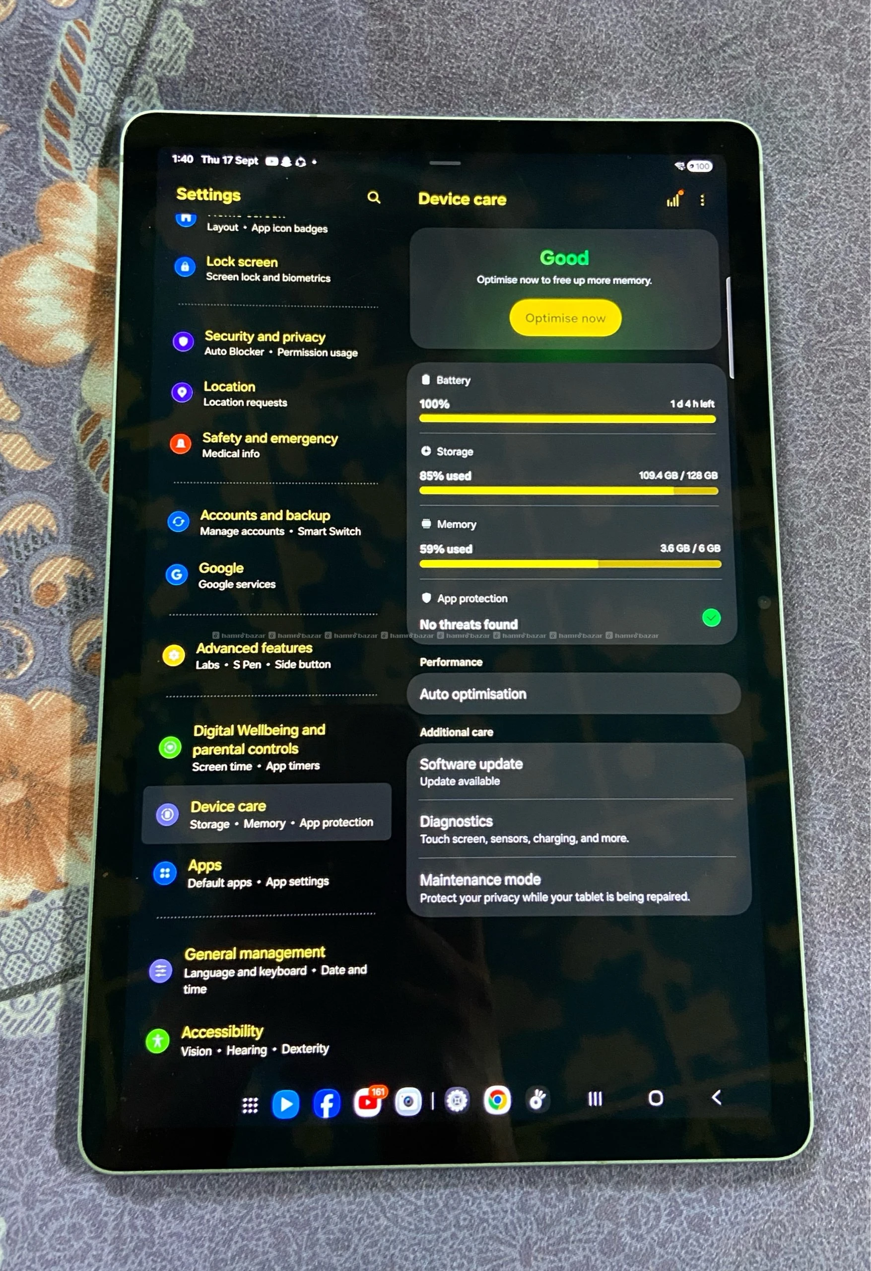 Samsung Galaxy tab s9 fe 3