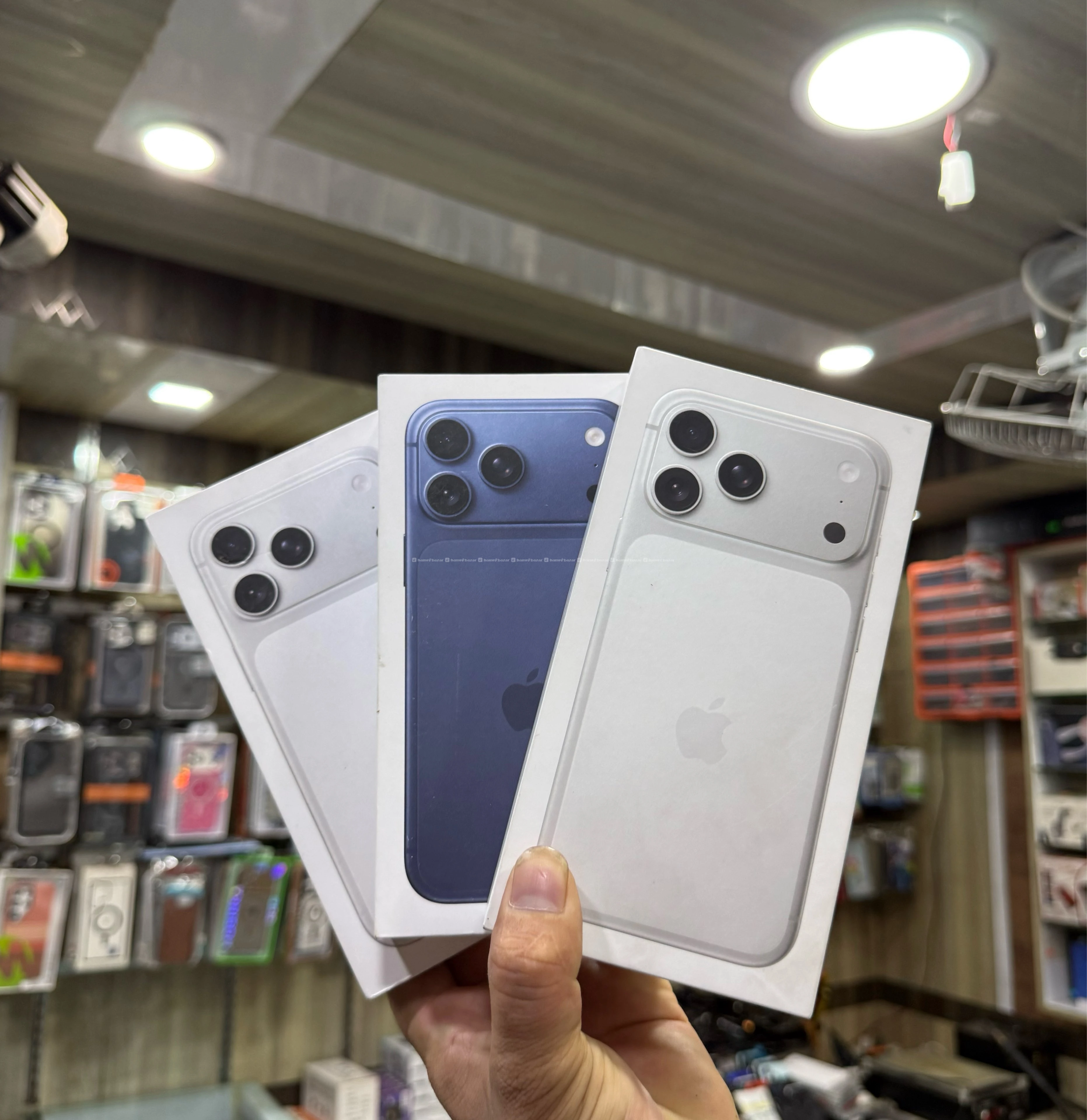 🔥  17 pro max (256 gb  silver, blue color 2