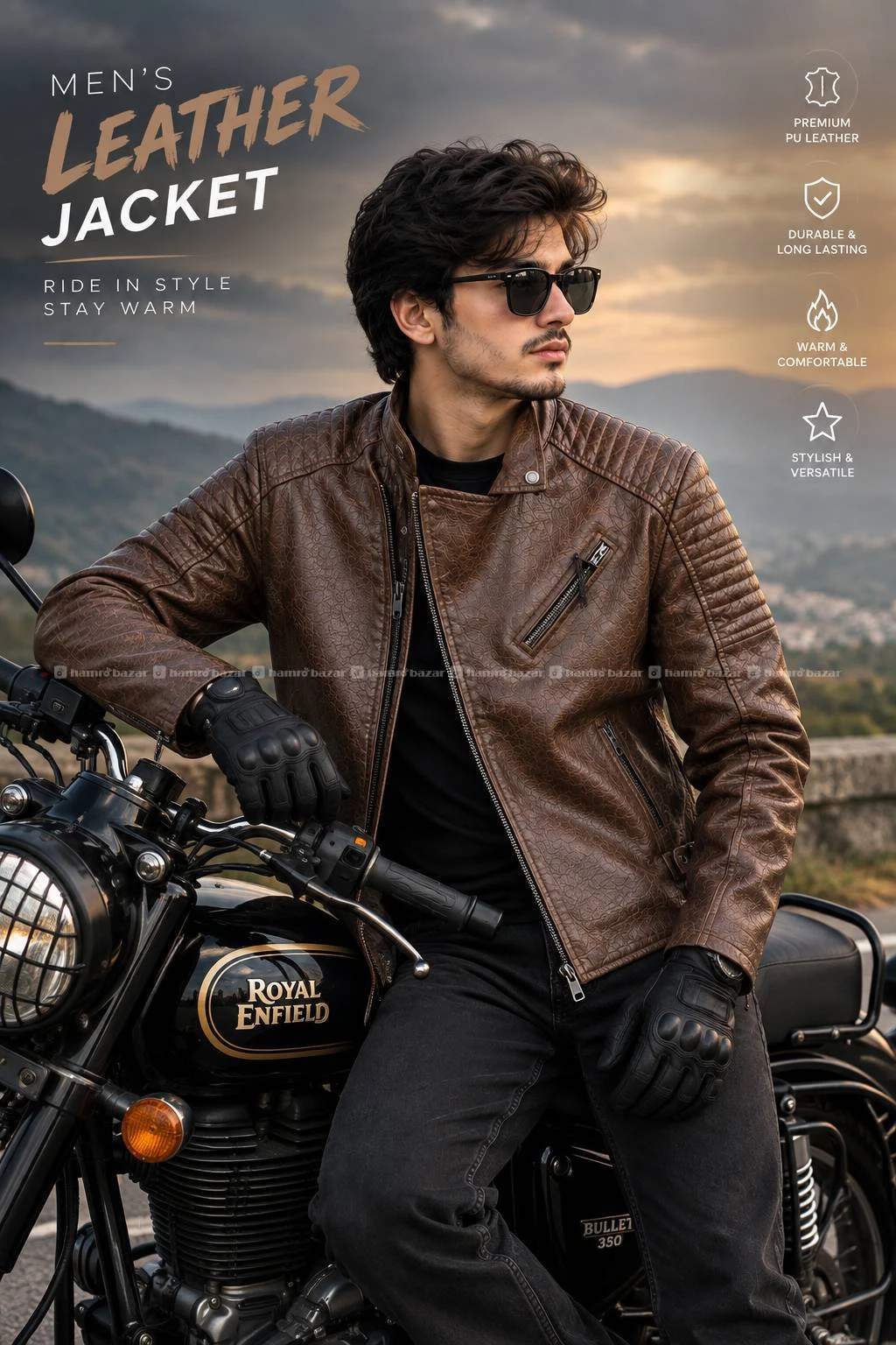 Men's leather jacket 3