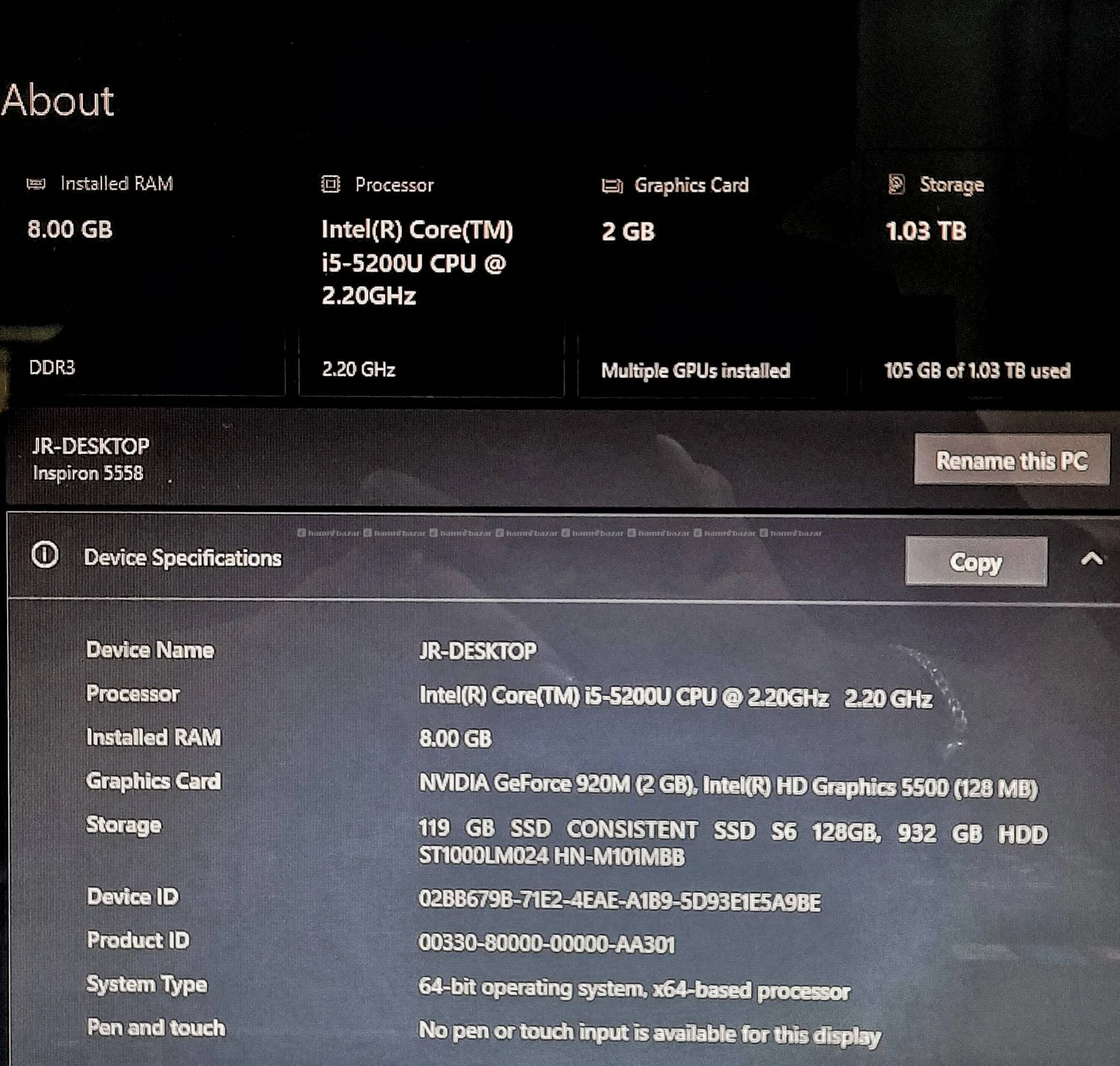 Dell Laptop 4