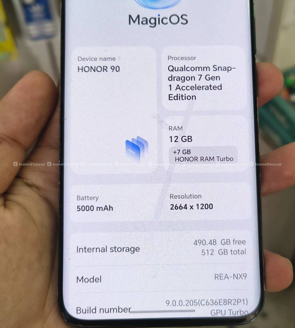 Honor 90 12/512
genuine non open set 
bharatpur 5